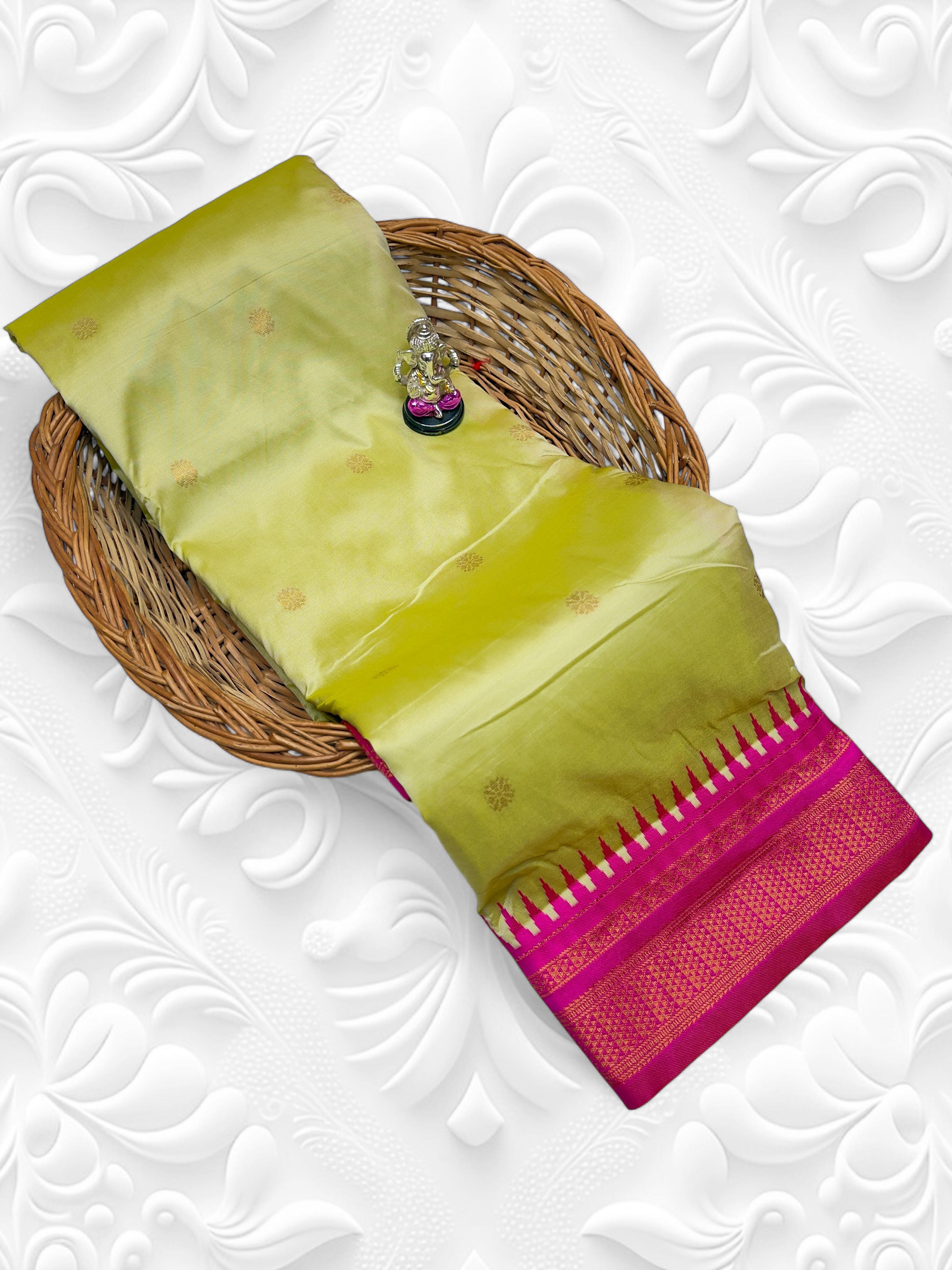 Half Silk Irkal Paithani – Grace in Every Drape