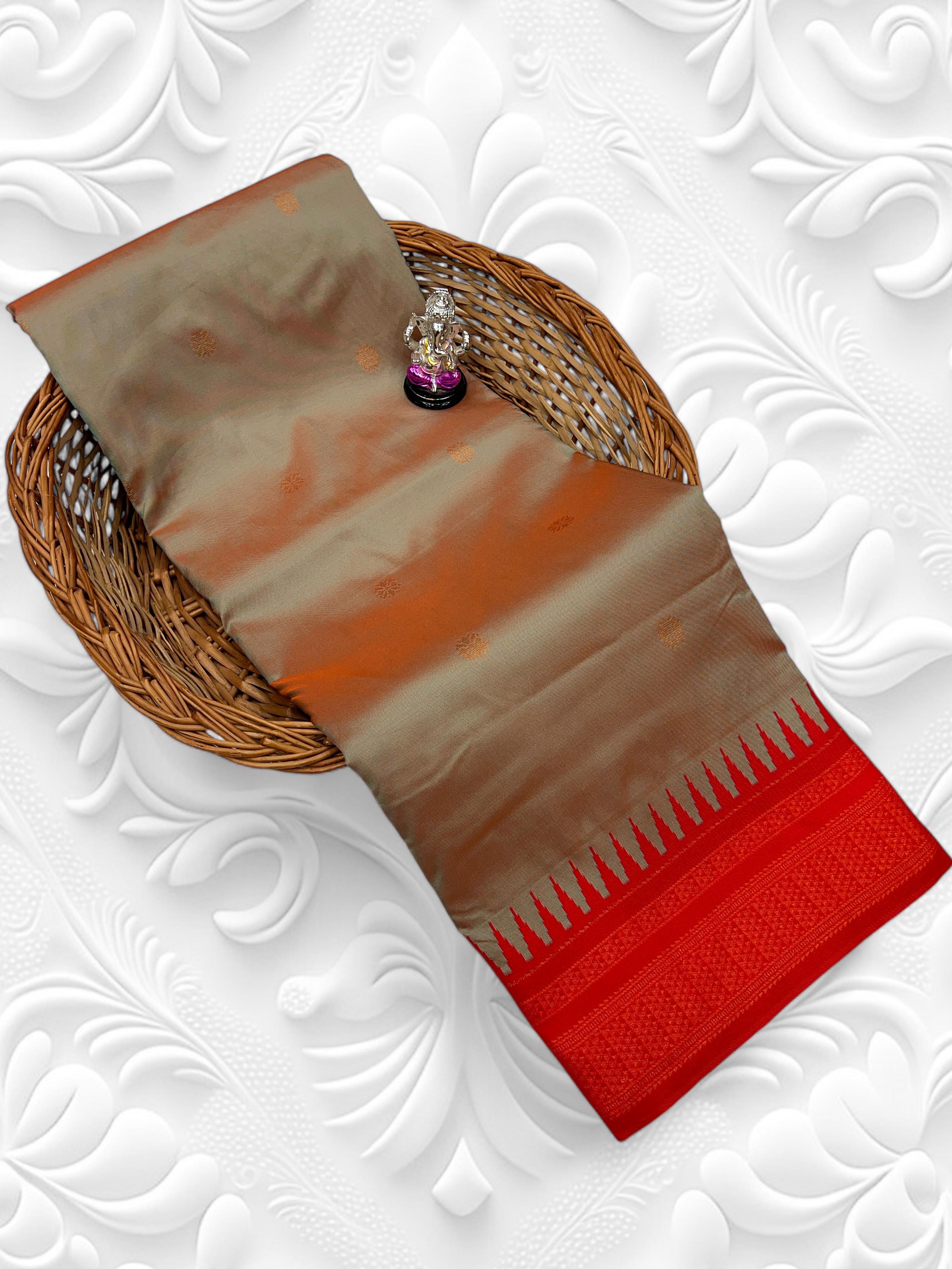 Half Silk Irkal Paithani – Grace in Every Drape