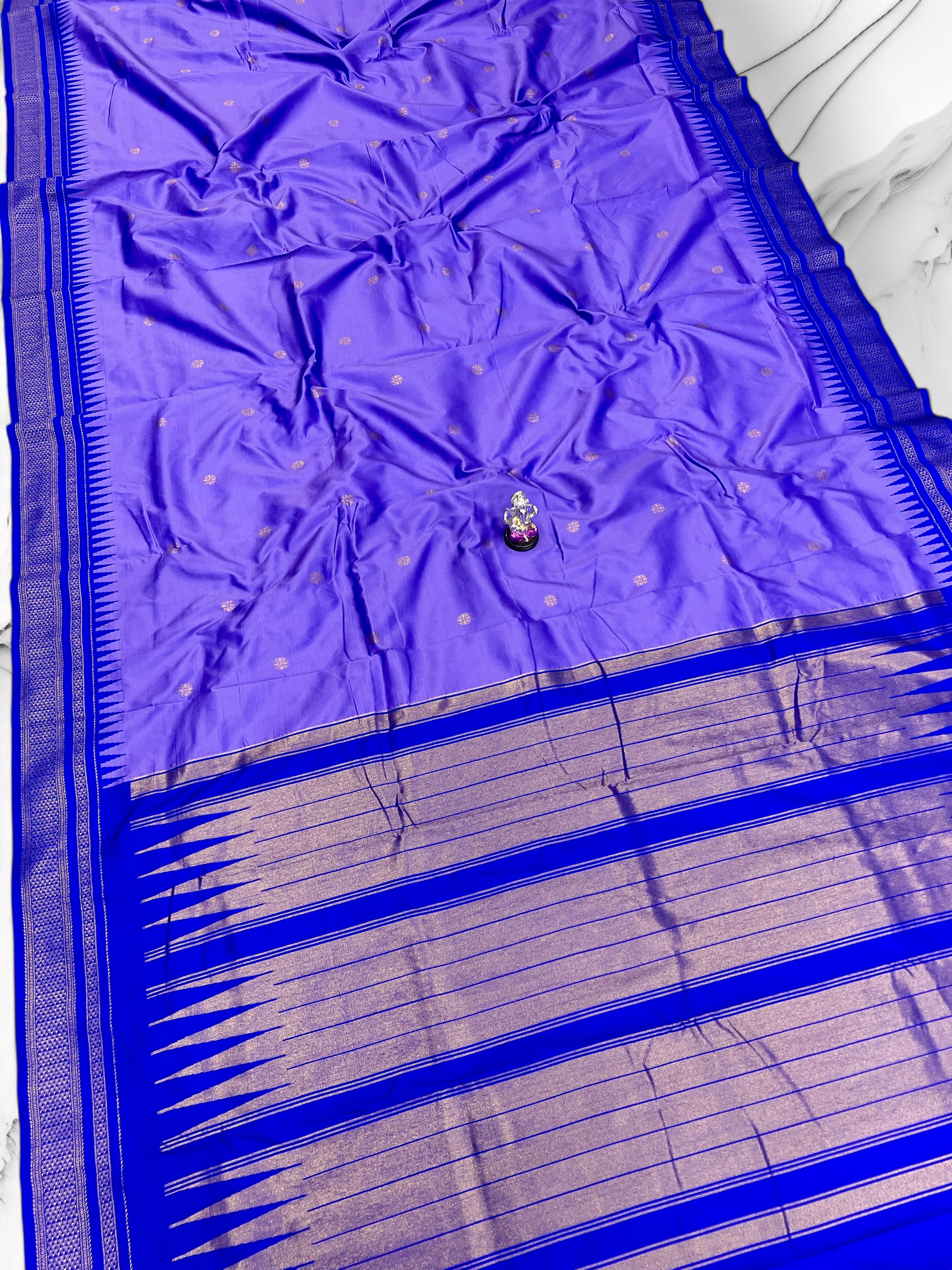 Half Silk Irkal Paithani – Grace in Every Drape