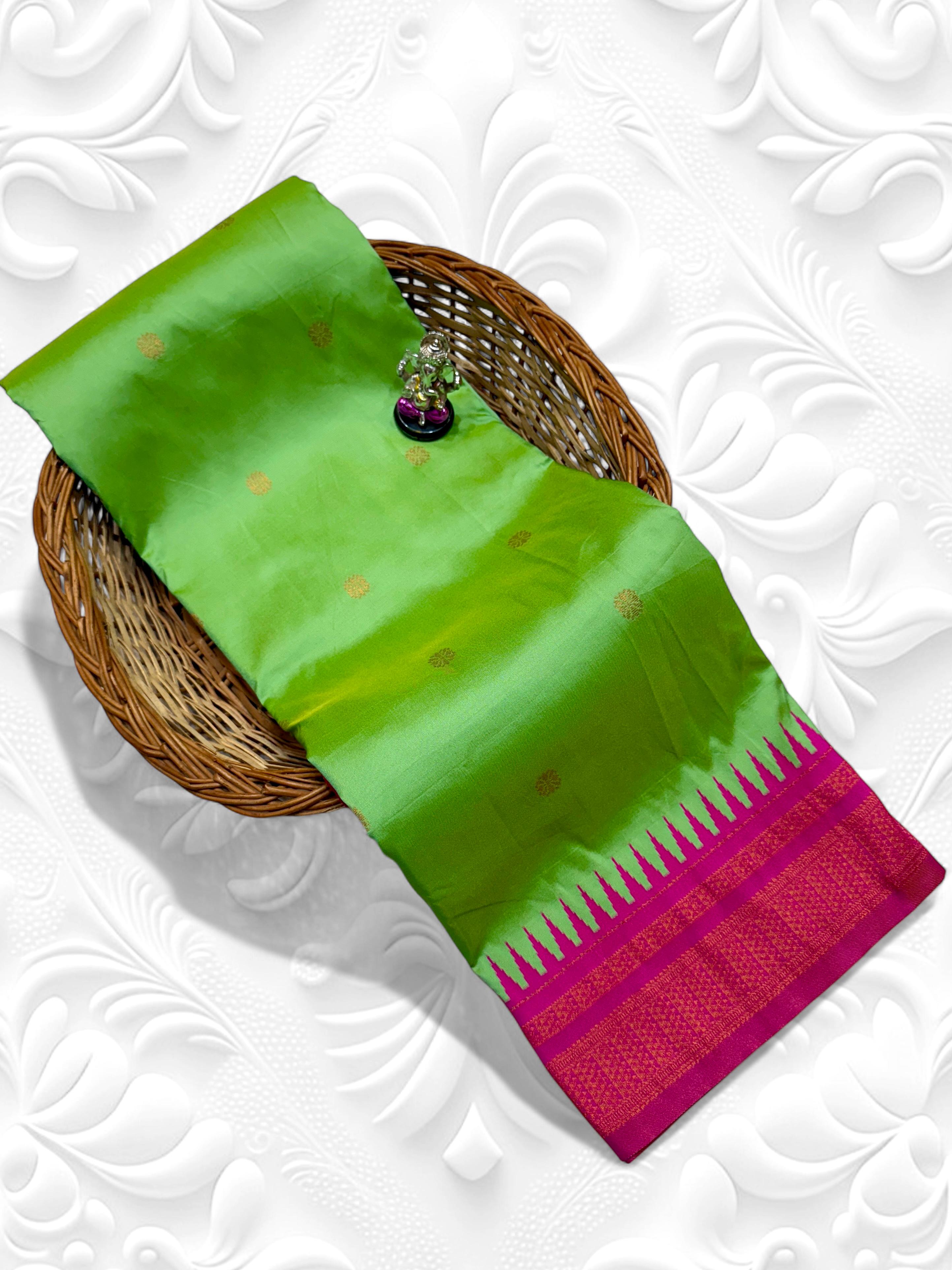 Half Silk Irkal Paithani – Grace in Every Drape