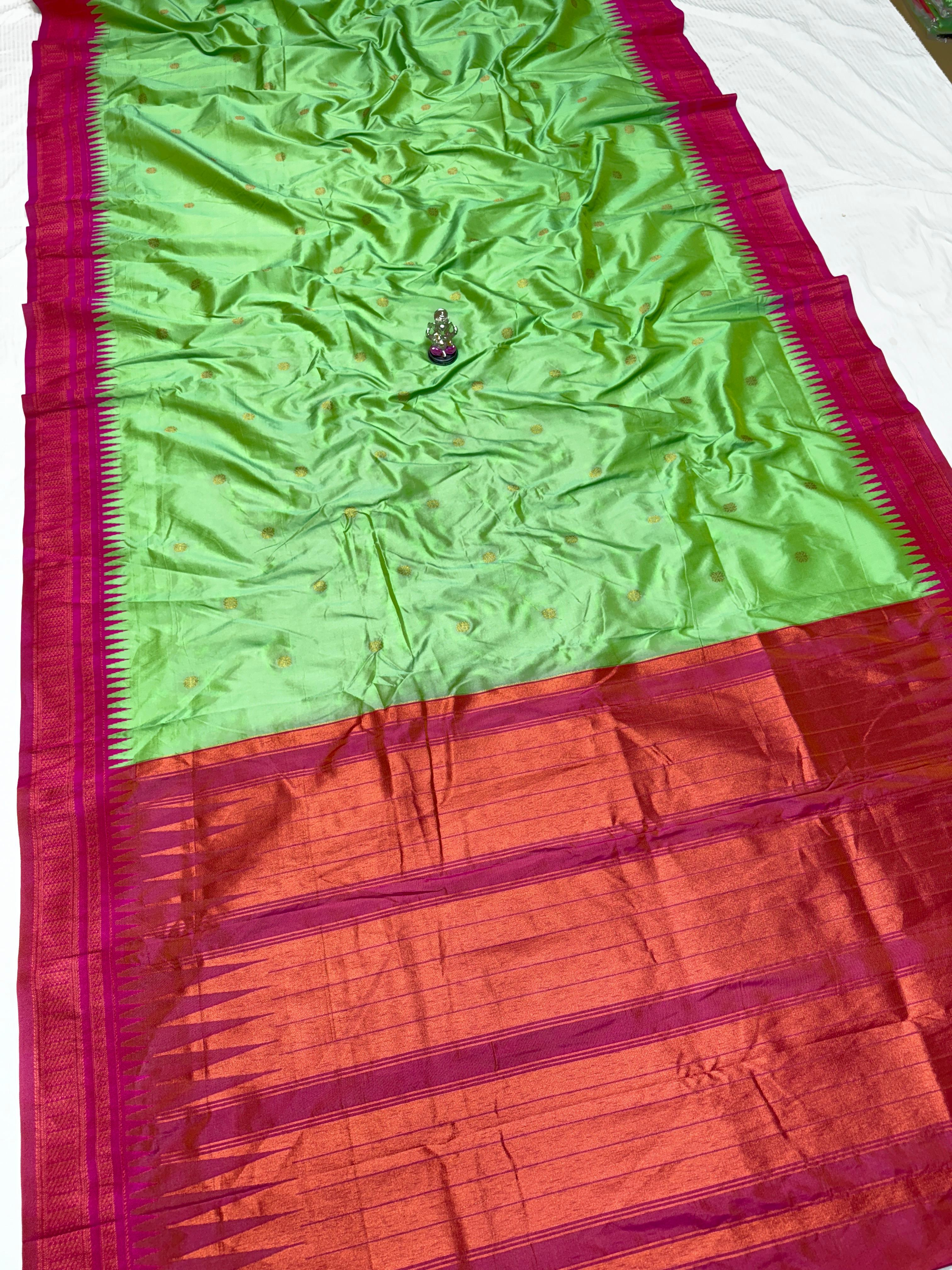 Half Silk Irkal Paithani – Grace in Every Drape
