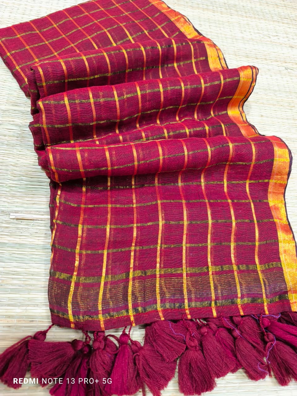 Elegant Office Wear – Pure 120 Count Mul Cotton Saree