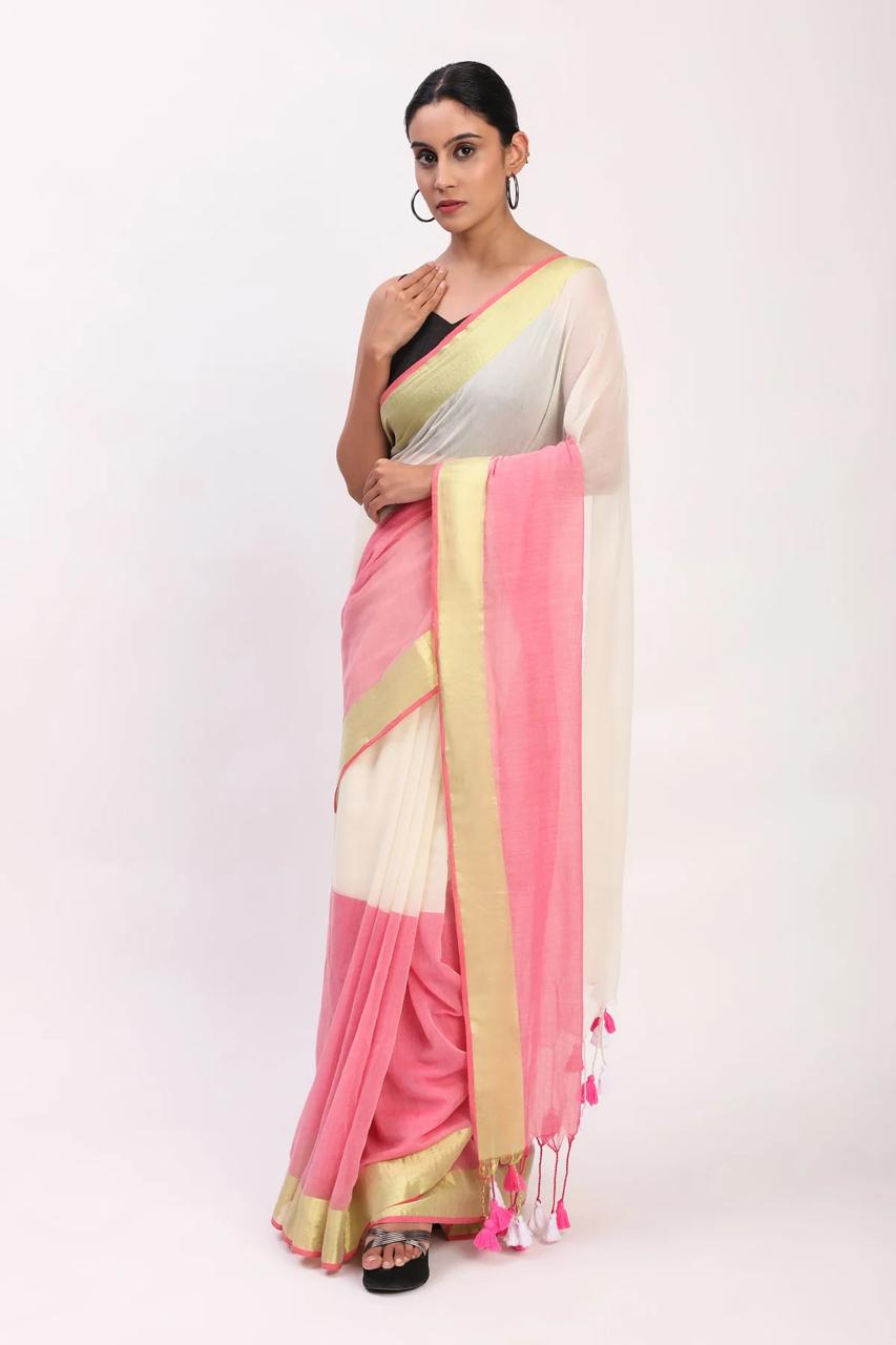 Pure Mul Cotton Saree – Self Body Care Inspired Premium Collection