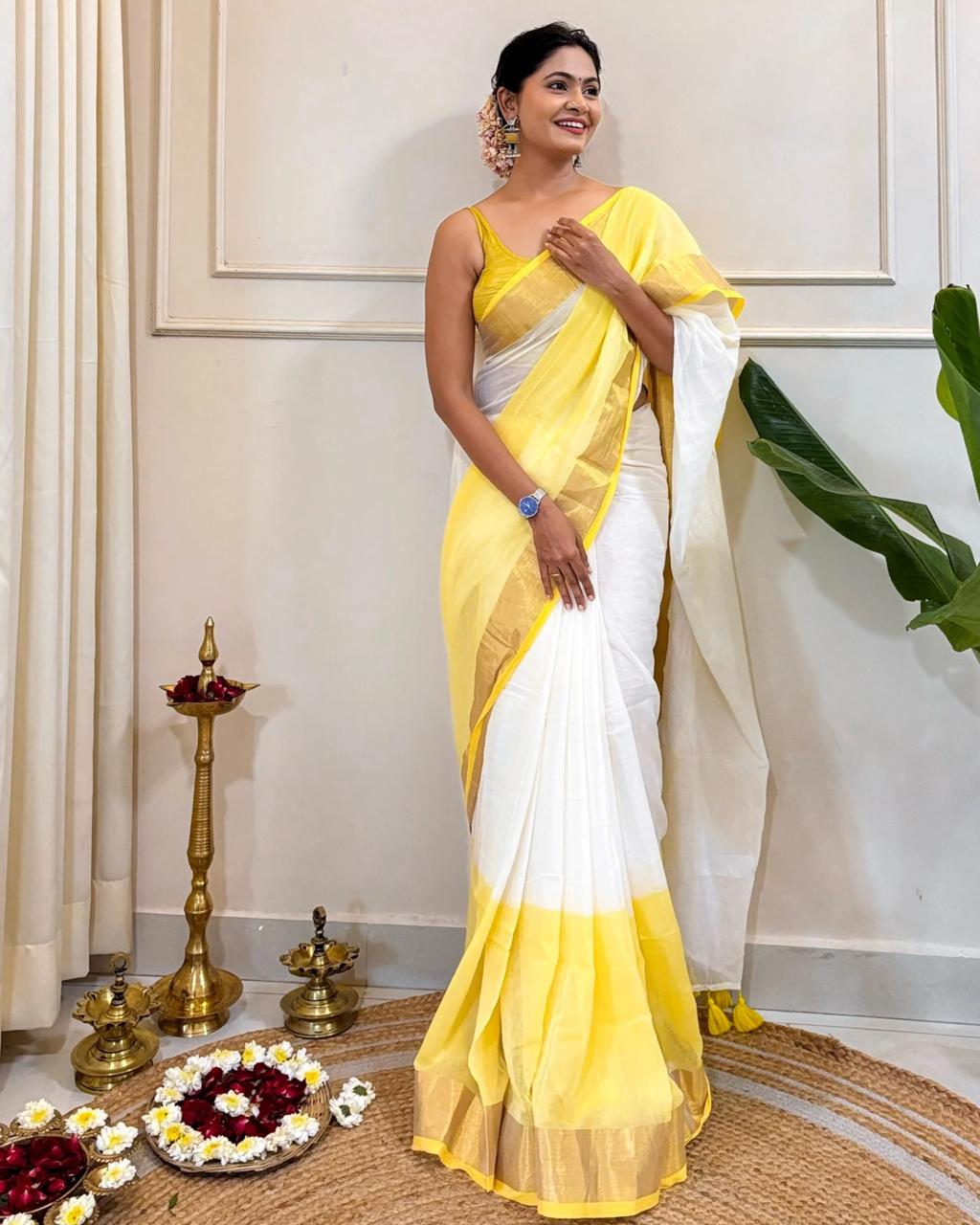 Pure Mul Cotton Saree – Self Body Care Inspired Premium Collection