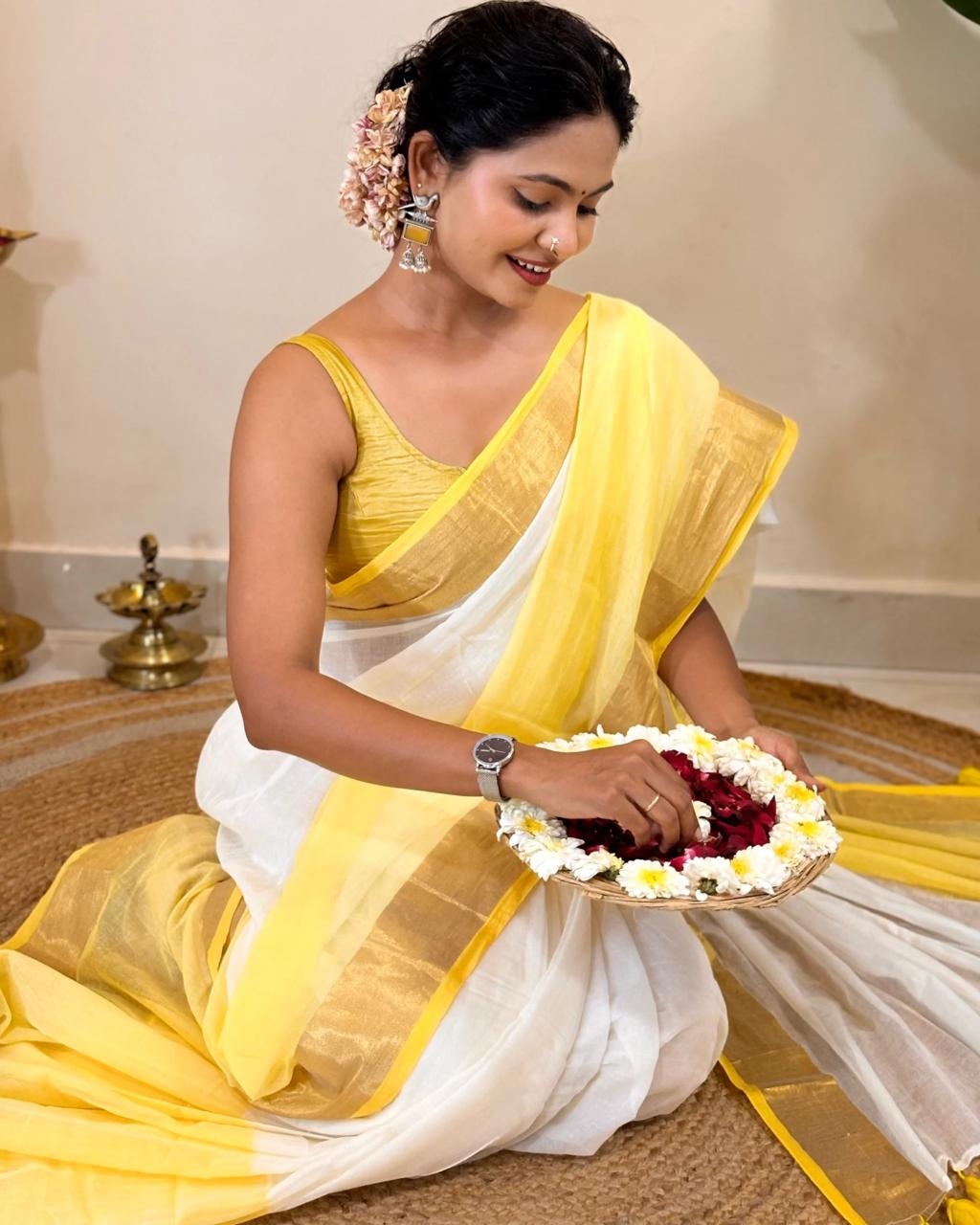 Pure Mul Cotton Saree – Self Body Care Inspired Premium Collection