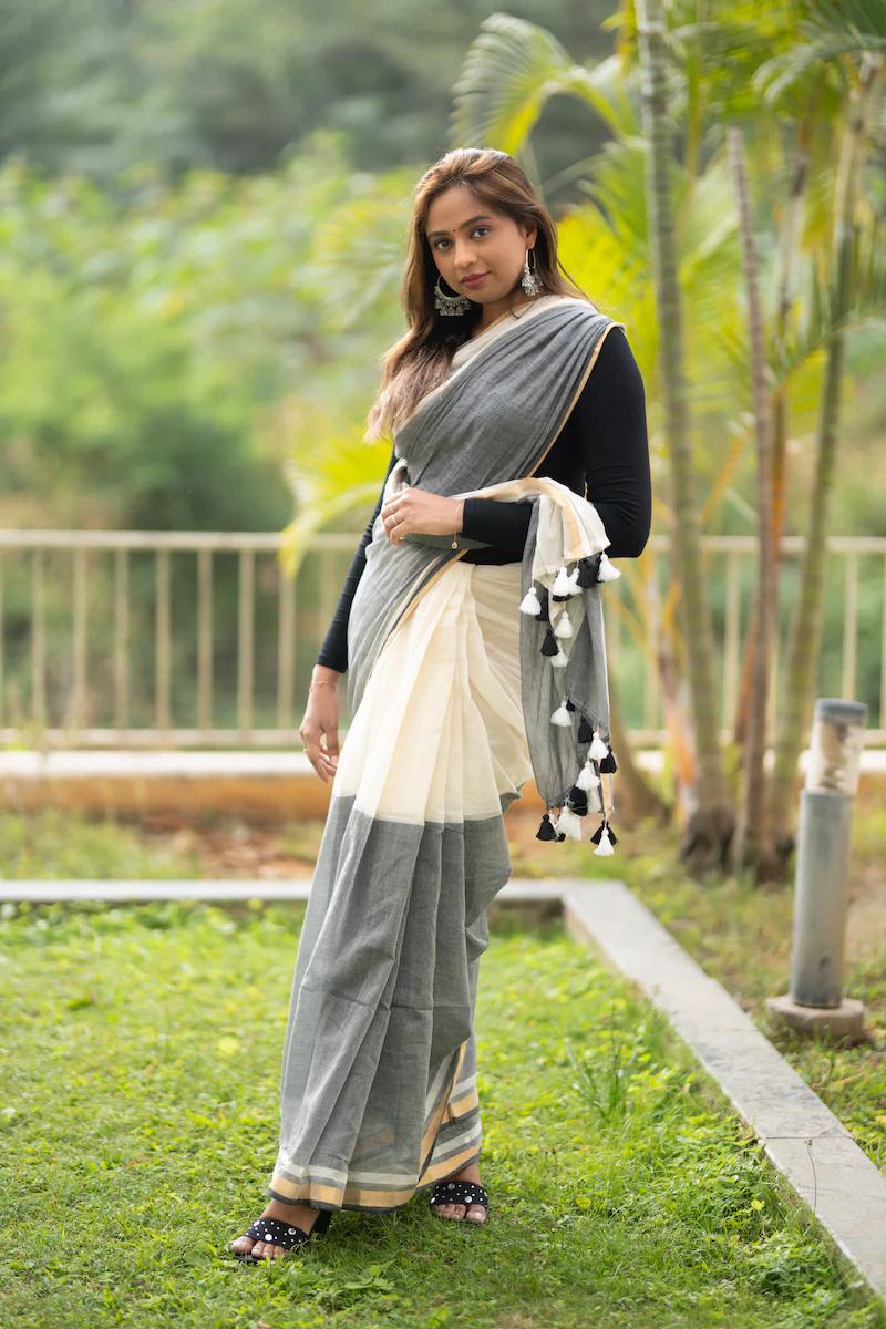 Pure Mul Cotton Saree – Self Body Care Inspired Premium Collection