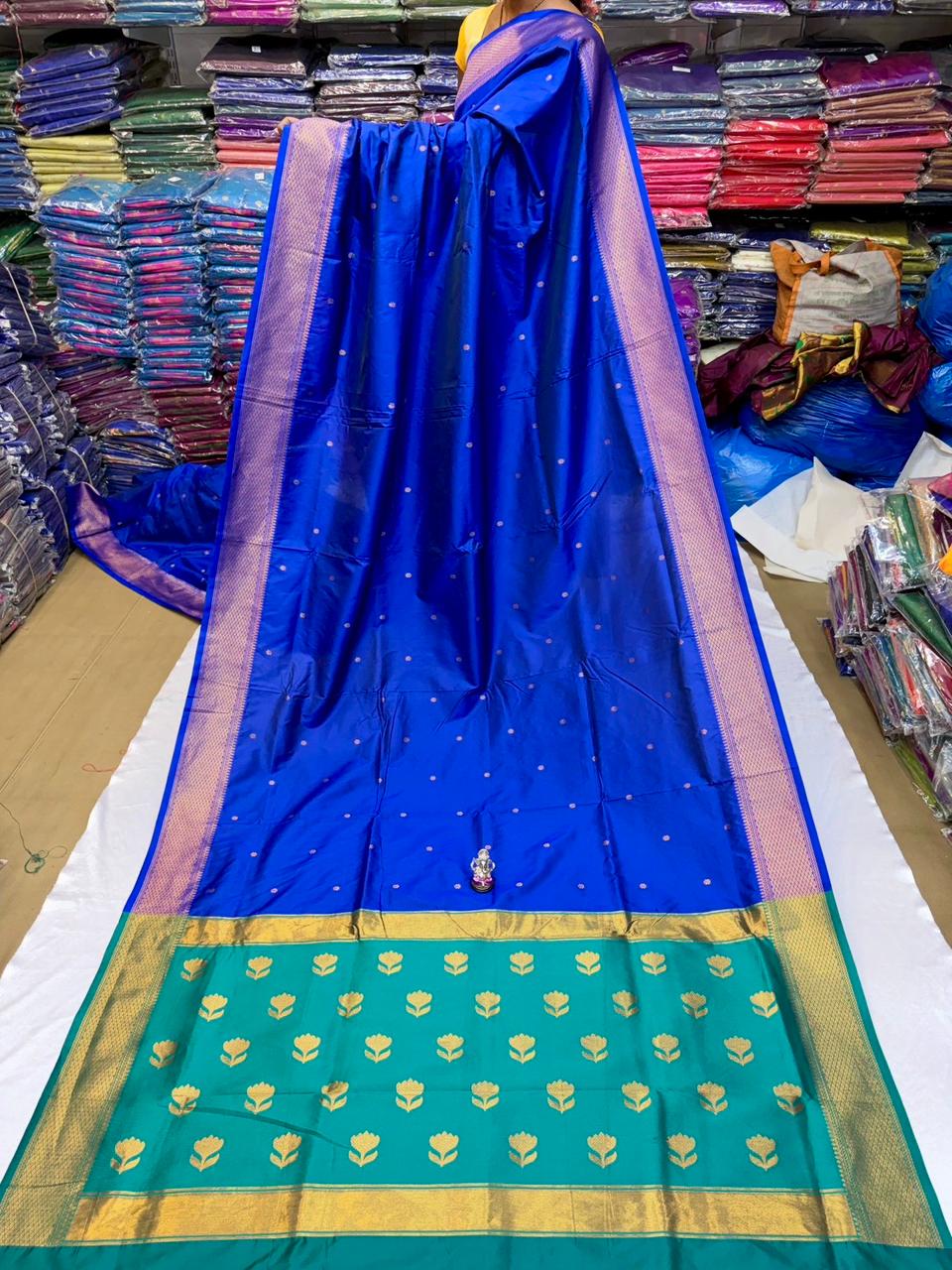 Elegant Semi Maheshwari Paithani Saree