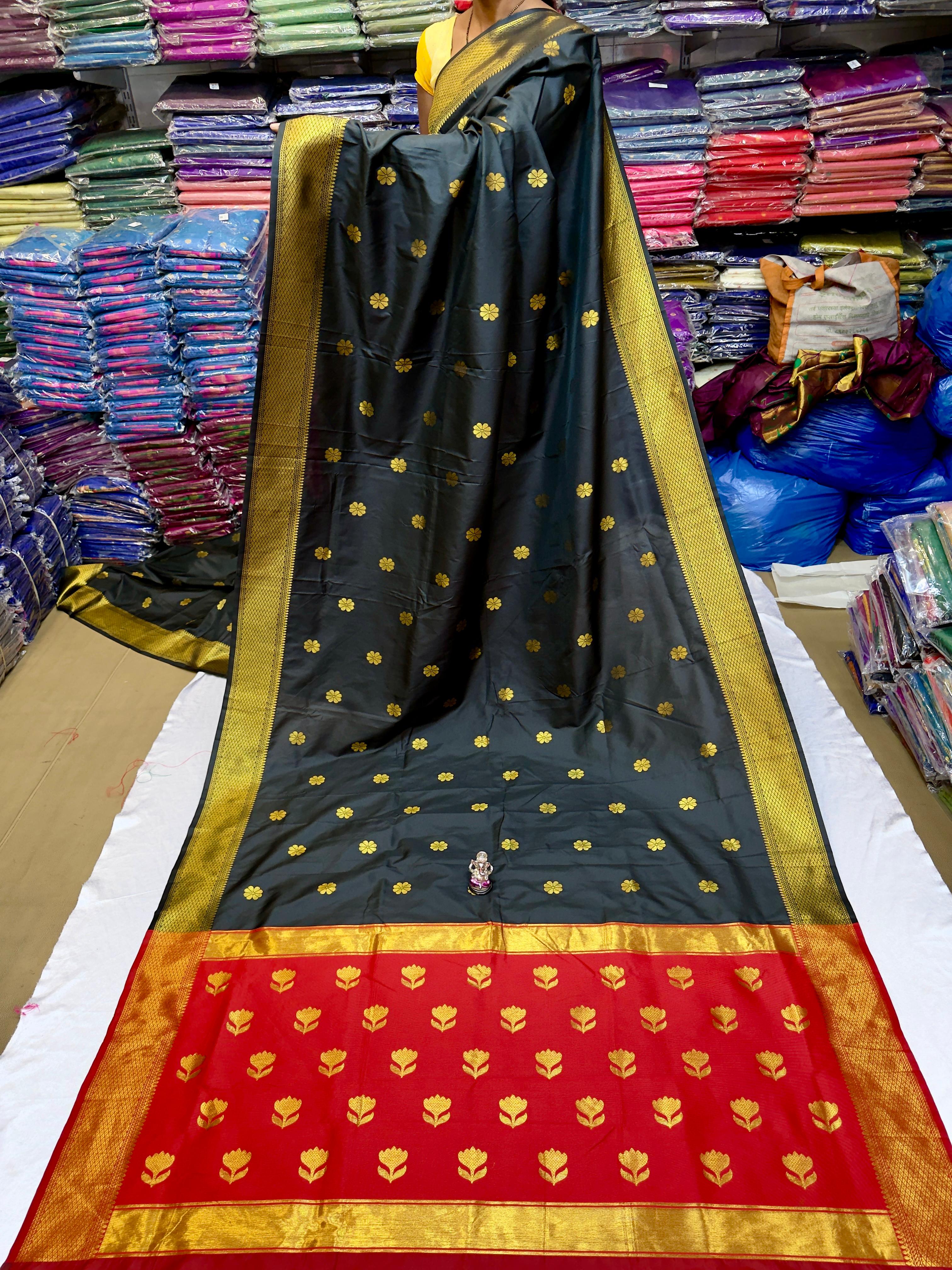 Elegant Semi Maheshwari Paithani Saree