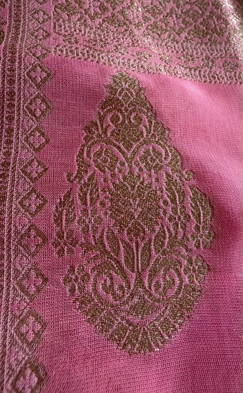 Premium Pure Banarasi Khaddi Georgette Silk Saree Embellished With Zari Weaving Jaal