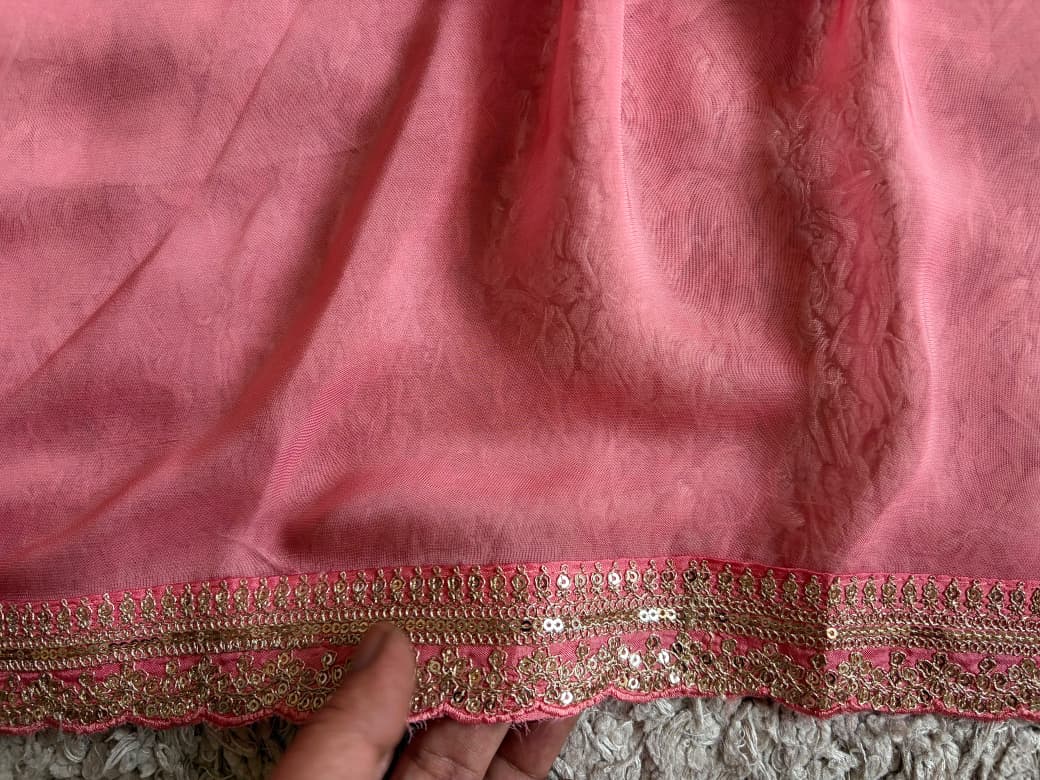Premium Pure Banarasi Khaddi Georgette Silk Saree Embellished With Zari Weaving Jaal