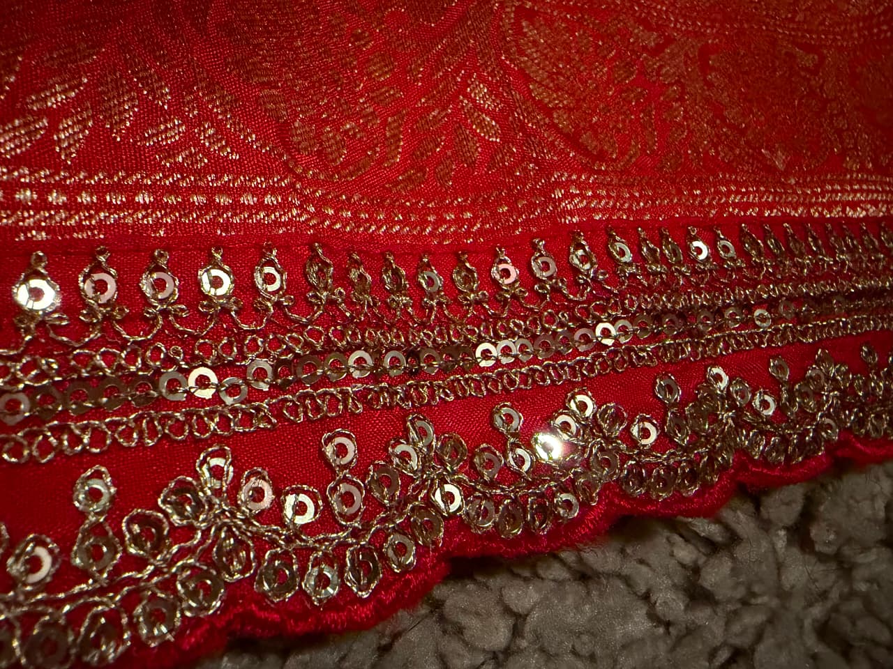 Sabyasachi Inspired  Peach Premium Pure Khaddi Muga Silk with banarasi zari weaving buttis