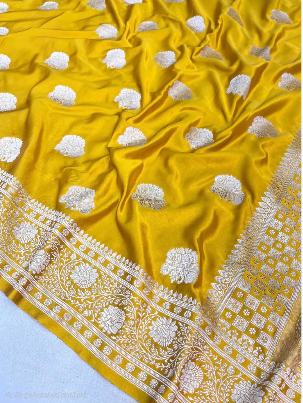 Beautiful Banaras Handloom Mashru Silk Woven Premium Quality Sarees