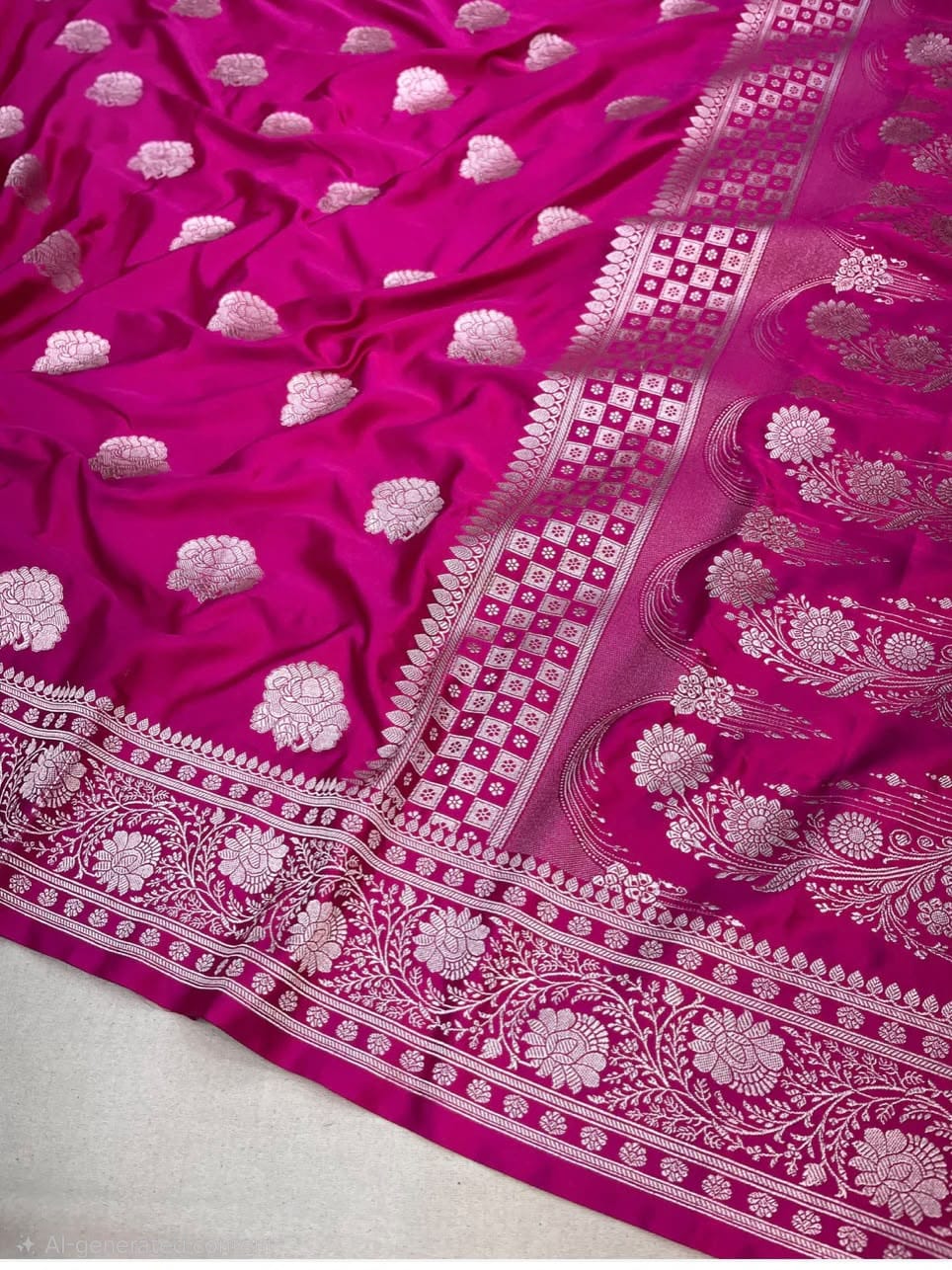 Beautiful Banaras Handloom Mashru Silk Woven Premium Quality Sarees