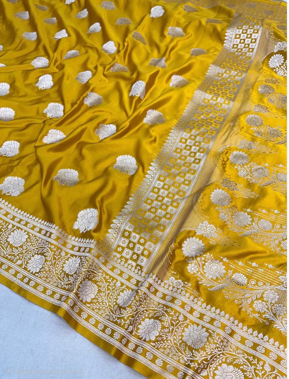 Beautiful Banaras Handloom Mashru Silk Woven Premium Quality Sarees