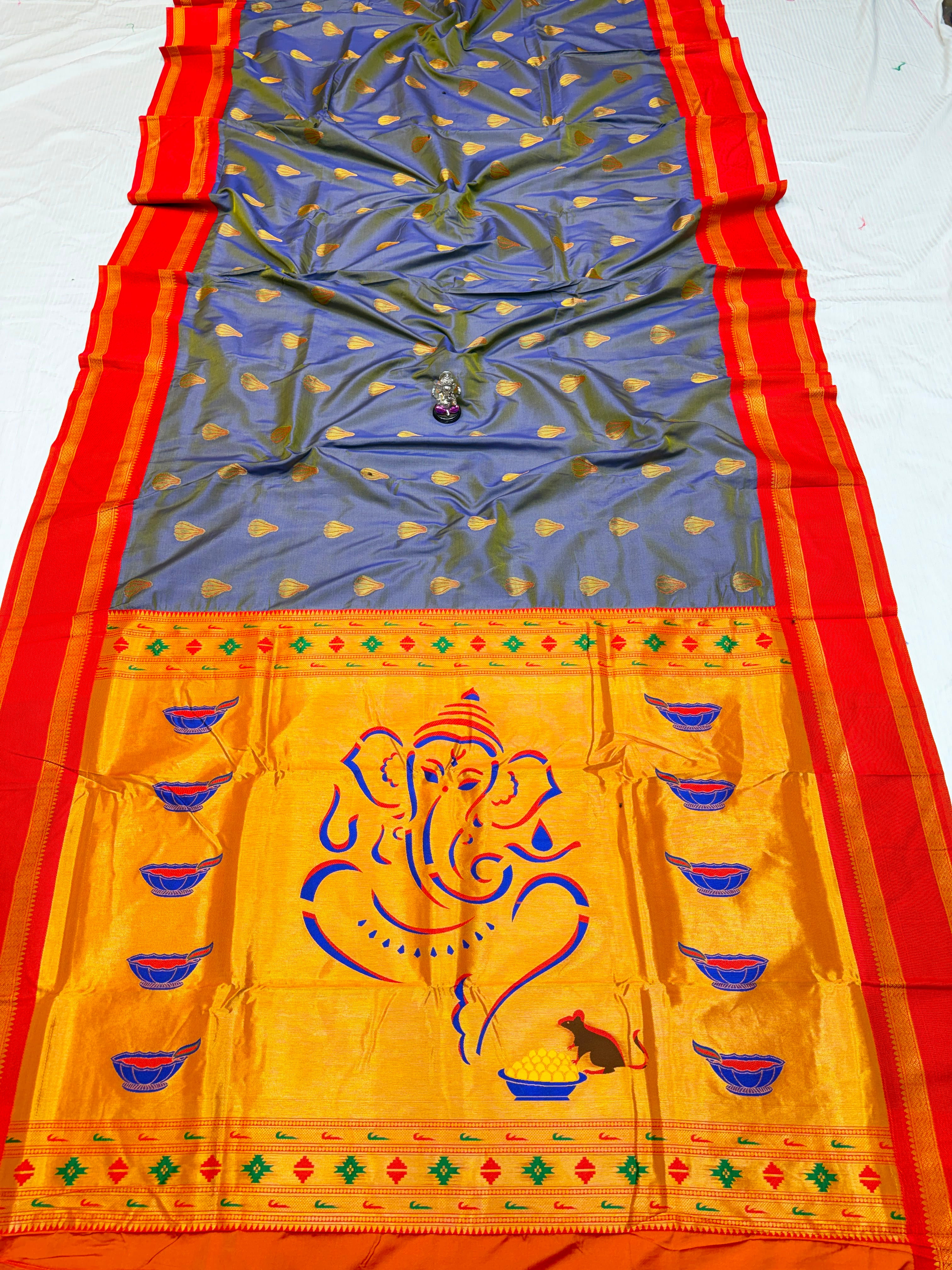 Shree Modak Paithani Premium Katan Silk Saree