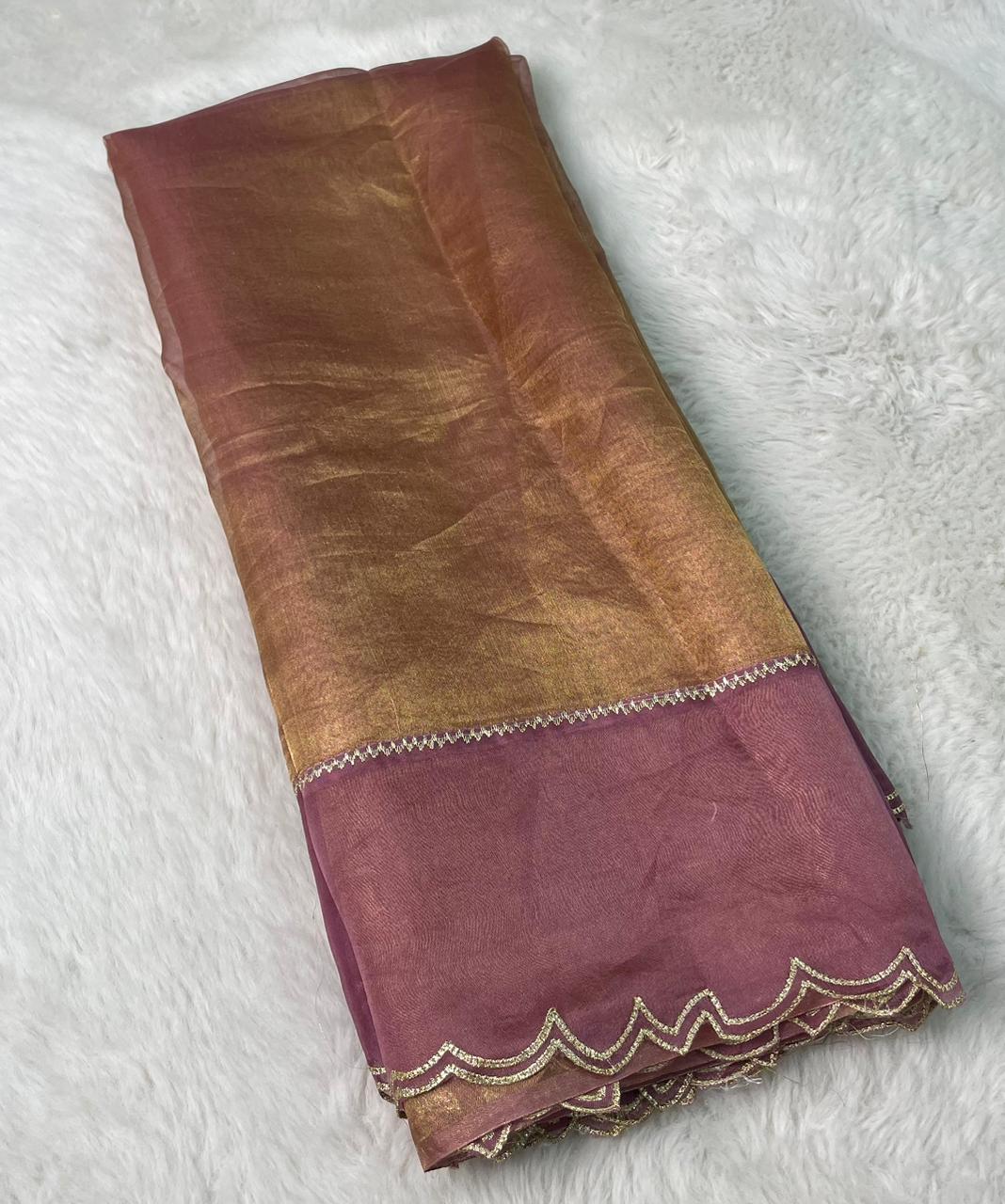 Banarasi Pure Tissue Embroidery Saree
