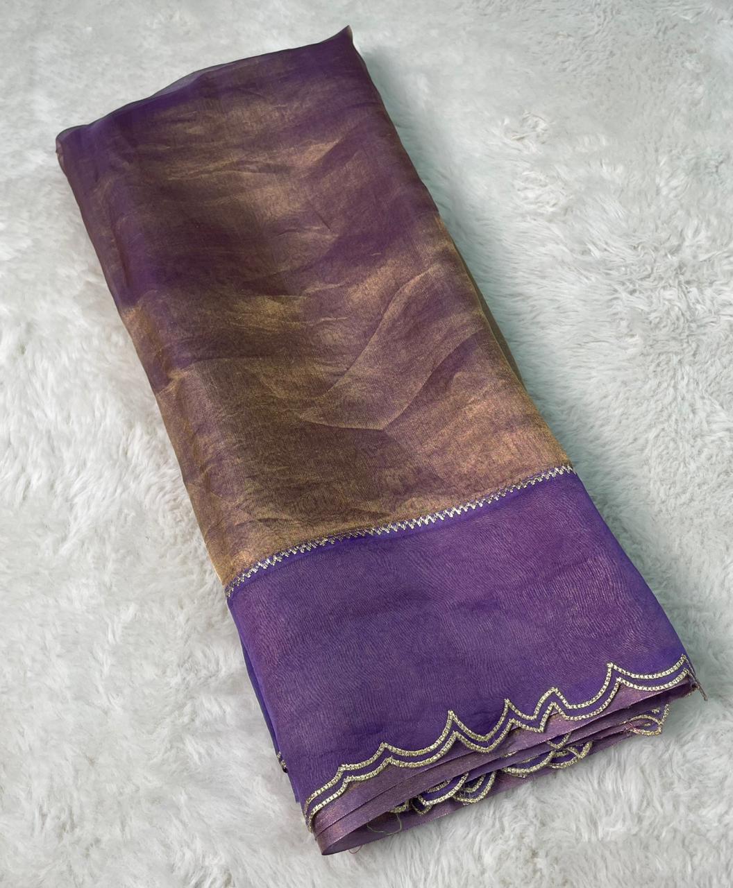 Banarasi Pure Tissue Embroidery Saree