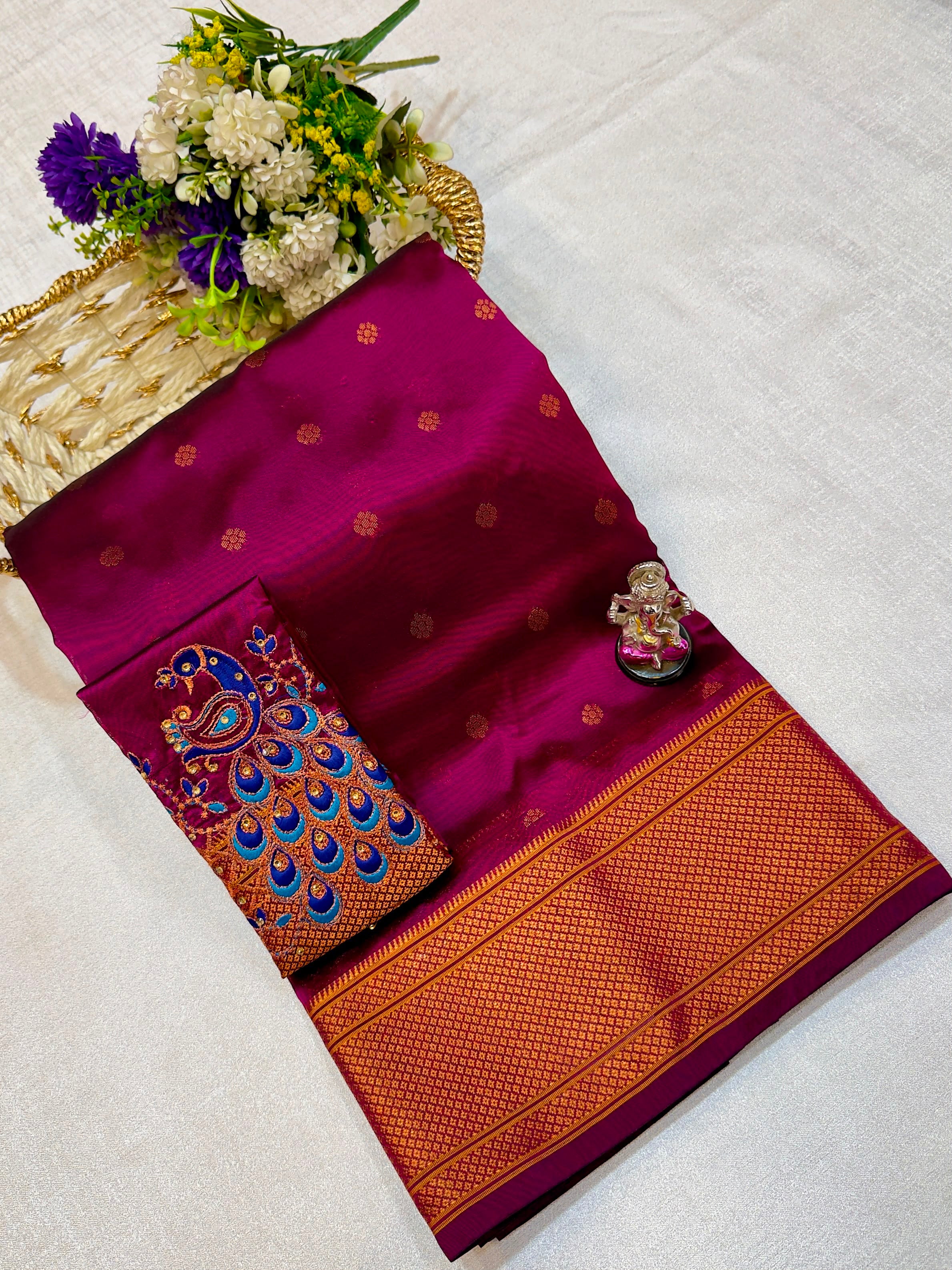 Saishaa Kalanjali Tana Silk Paithani Saree