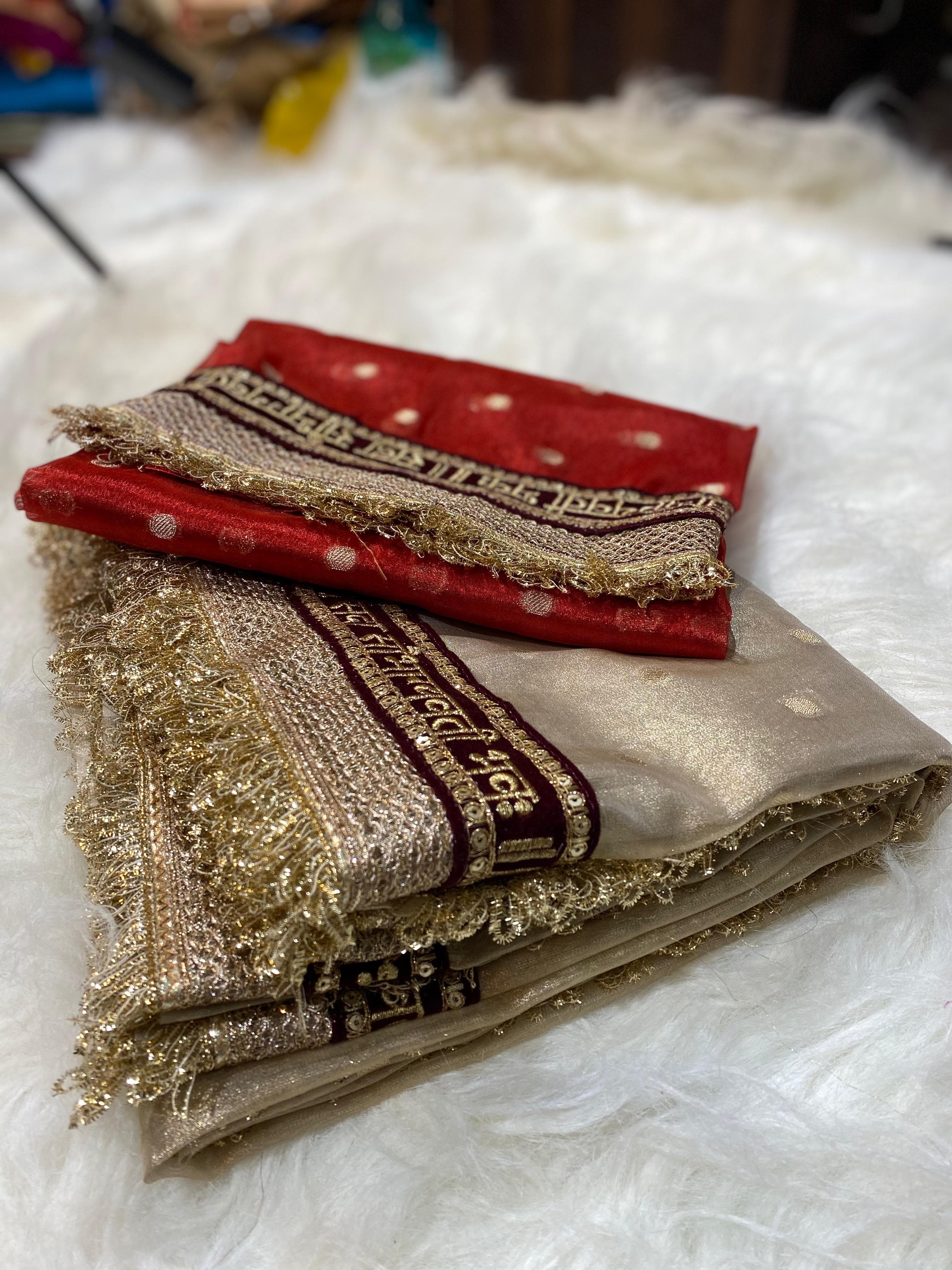 Beautiful Banarasi Soft Tissue Silk Dulhan Ki Saree