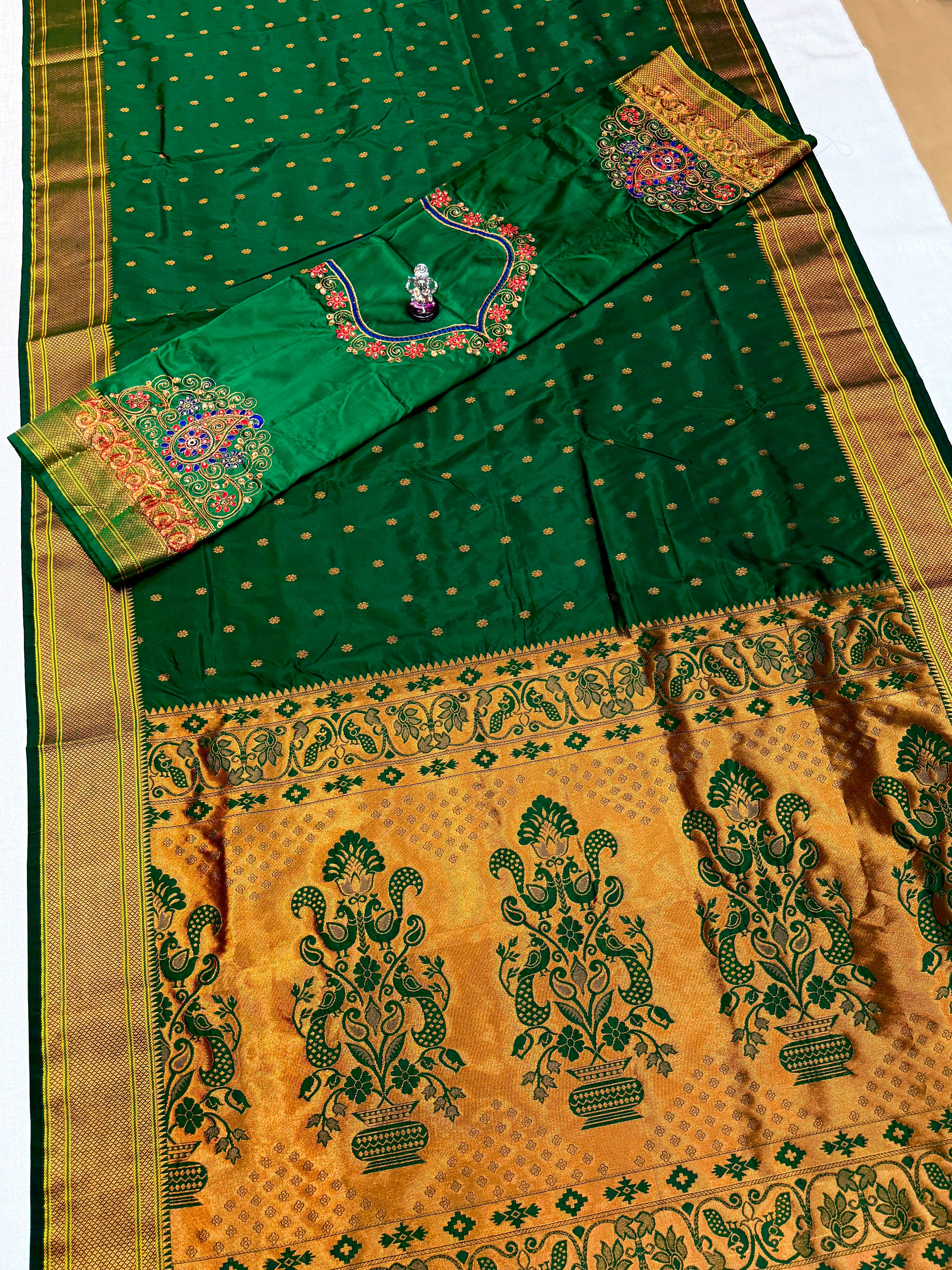 Kajal Kalanjali Paithani Premium Tana Silk