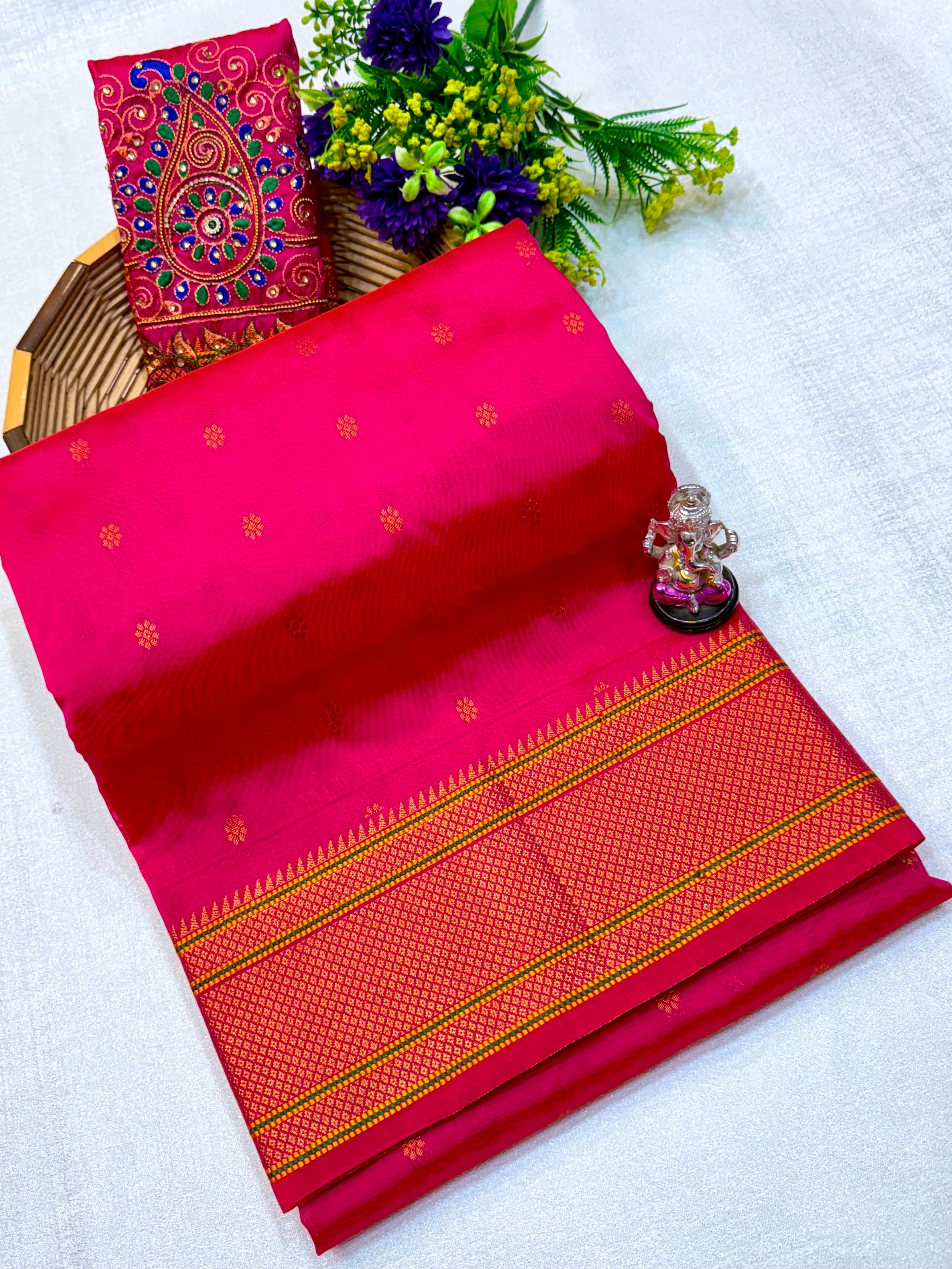 Kajal Kalanjali Paithani Premium Tana Silk