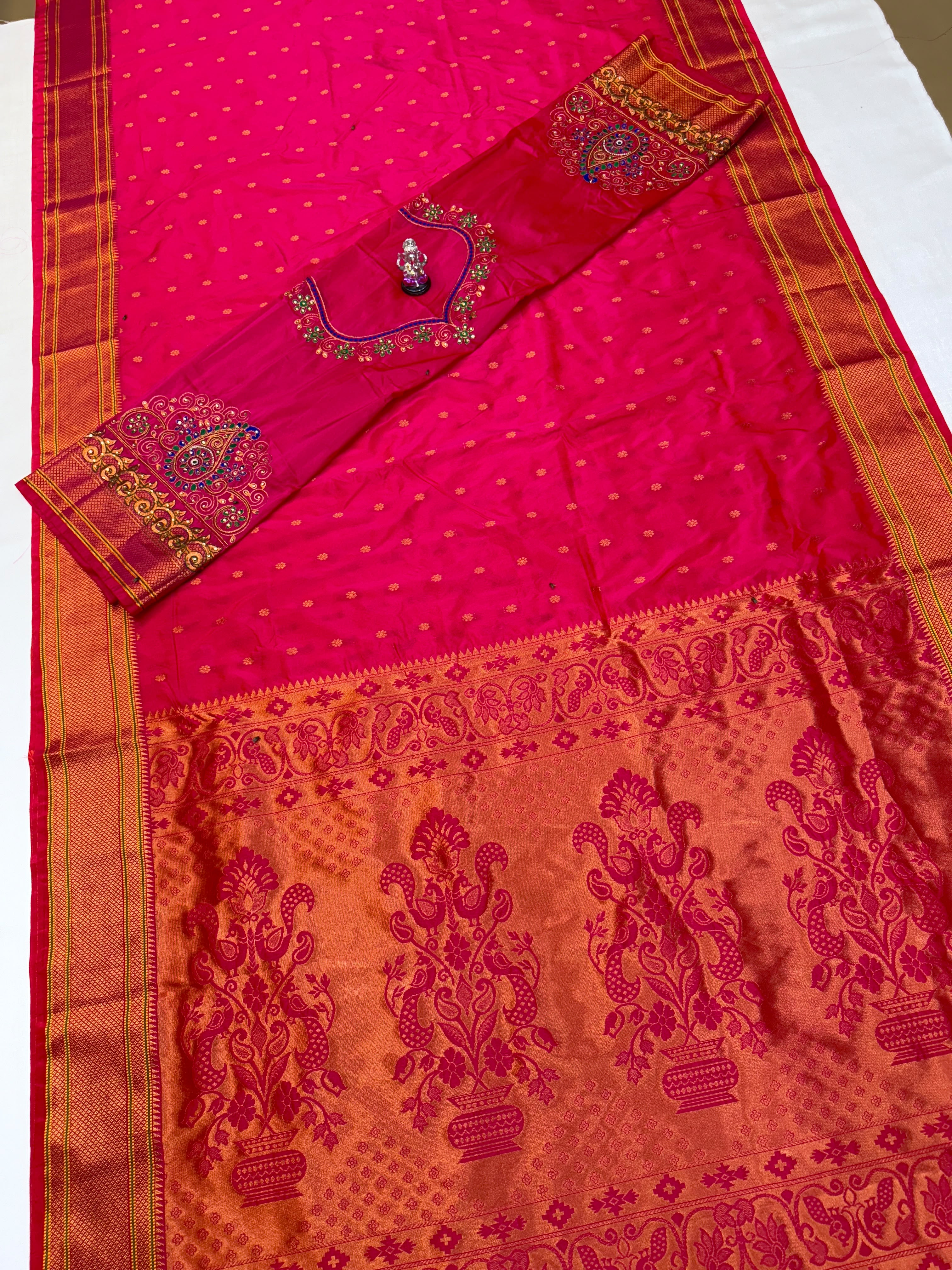Kajal Kalanjali Paithani Premium Tana Silk