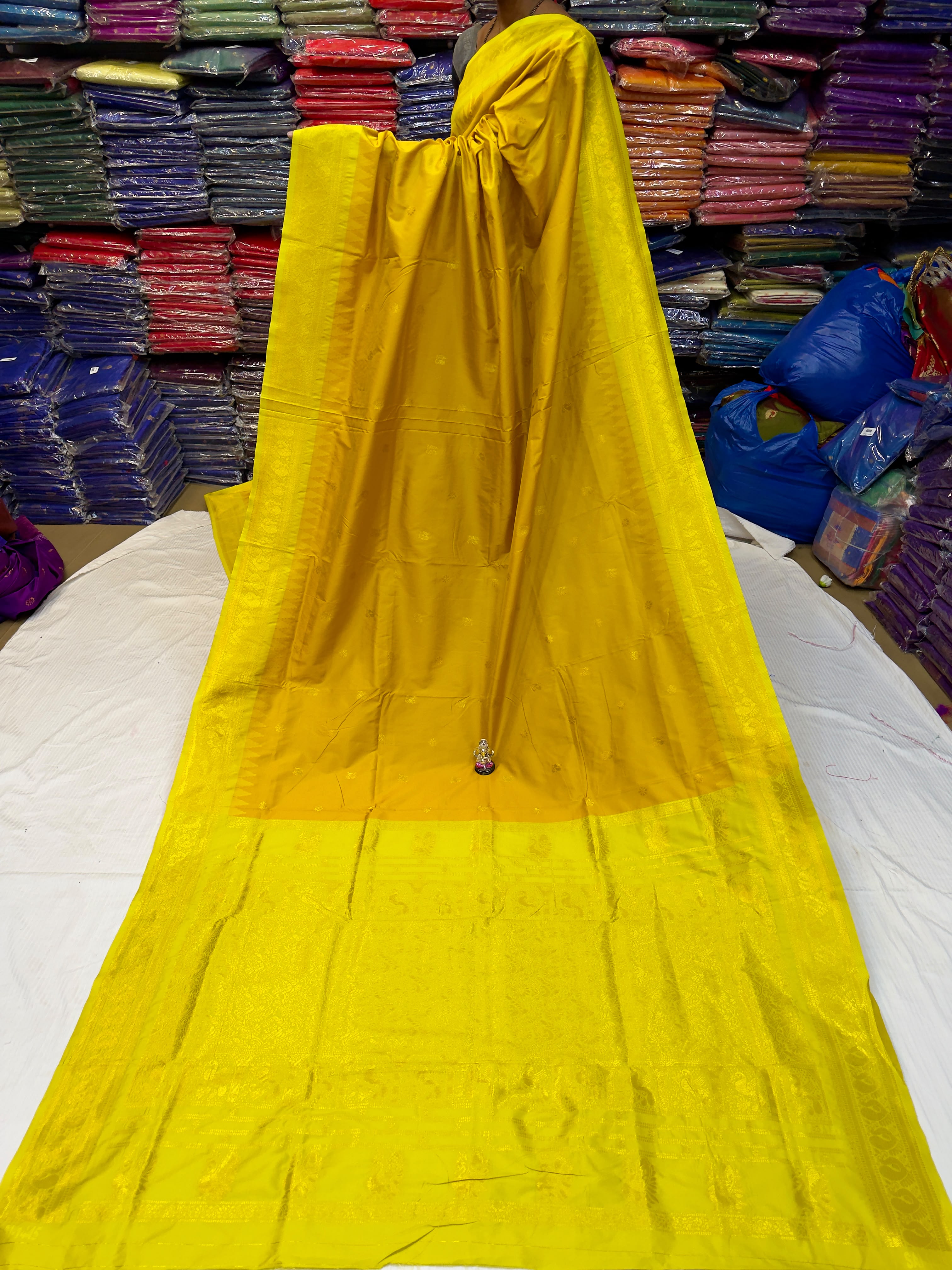 Designer Half Silk Gadwal Paithani Saree In Premium Katan Silk