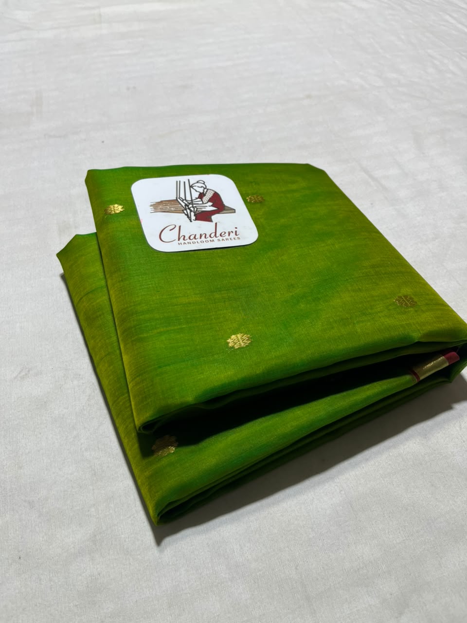 Green Premium Katan Silk Saree with Elegant Small Zari Border