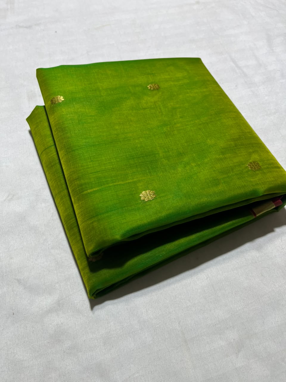 Green Premium Katan Silk Saree with Elegant Small Zari Border