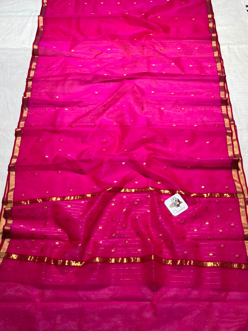 Pink Premium Katan Silk Saree with Elegant Small Zari Border