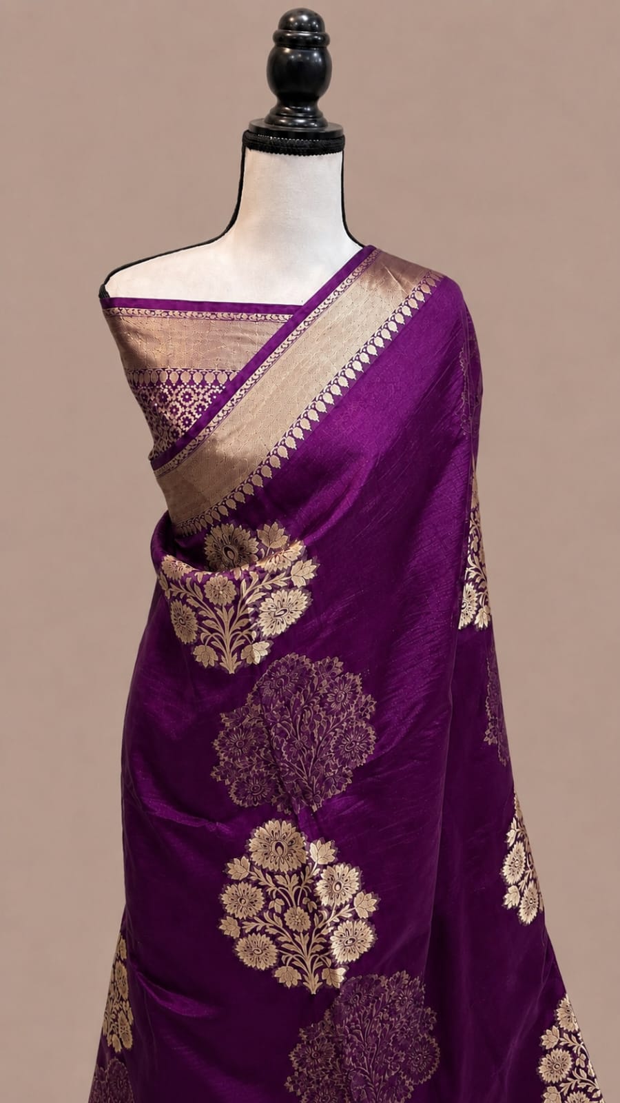 Beautiful Banaras Soft Raw Mango Silk Woven Premium Quality Saree
