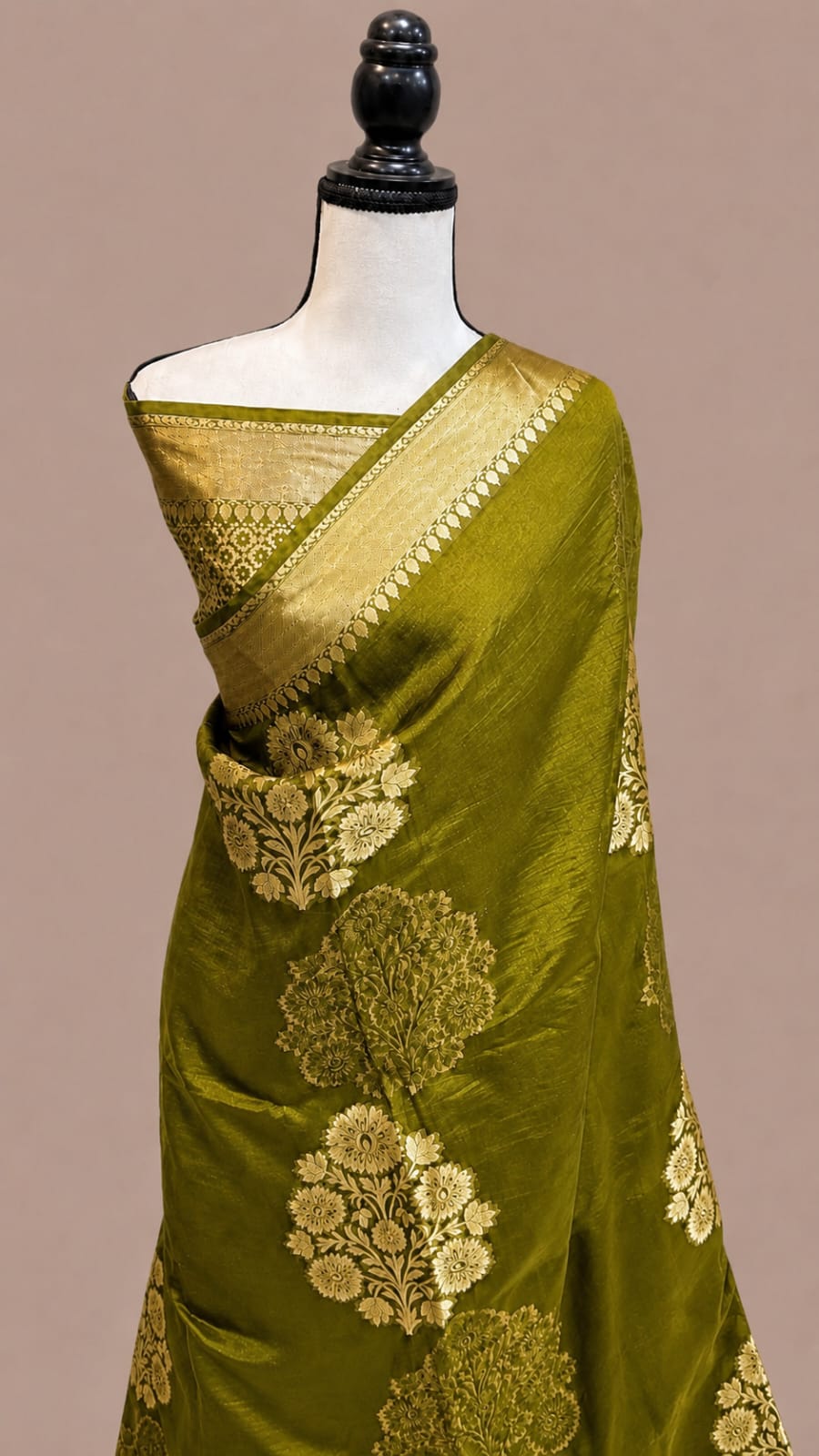 Beautiful Banaras Soft Raw Mango Silk Woven Premium Quality Saree
