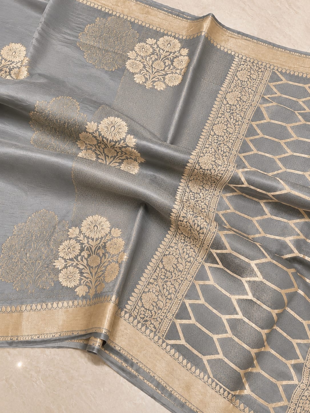 Beautiful Banaras Soft Raw Mango Silk Woven Premium Quality Saree