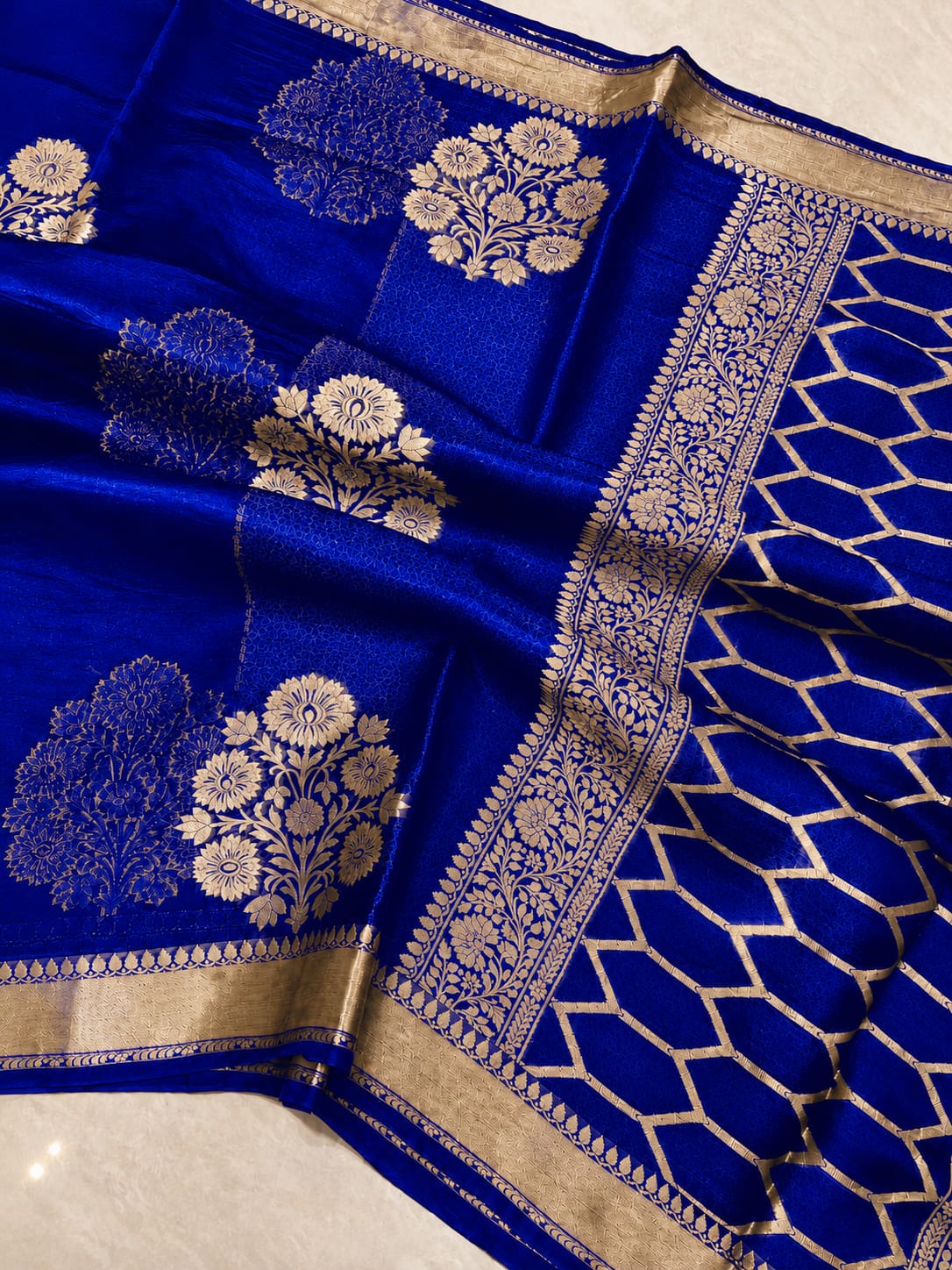 Beautiful Banaras Soft Raw Mango Silk Woven Premium Quality Saree