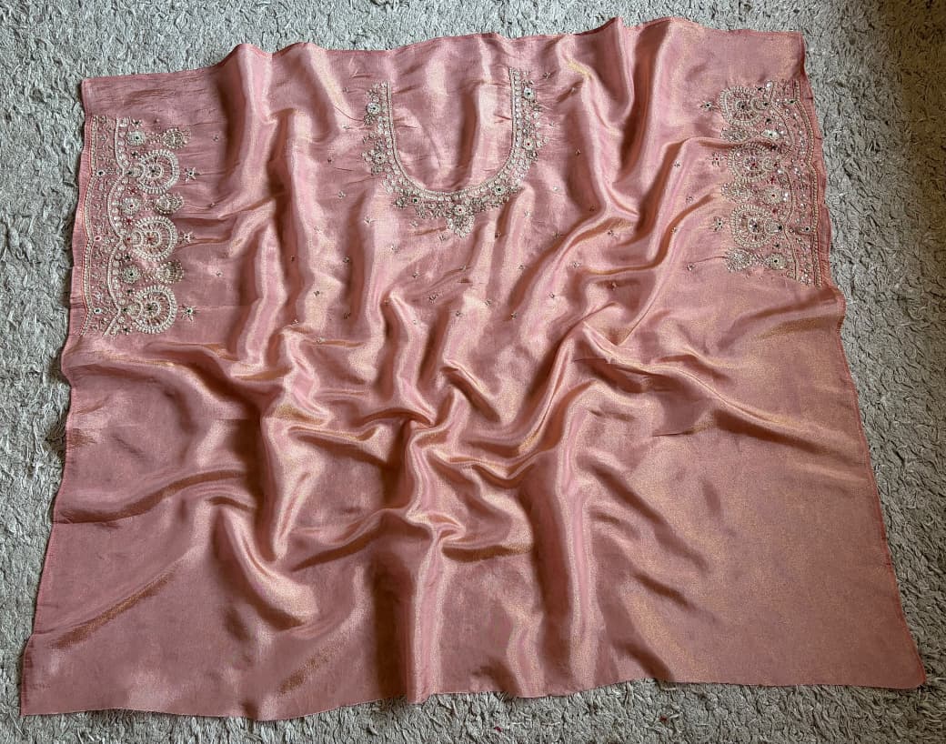 Rekha Ji Inspired Premium Pure Kanchipuram Zari Tissue Silk Saree