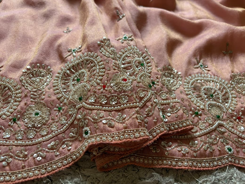Rekha Ji Inspired Premium Pure Kanchipuram Zari Tissue Silk Saree