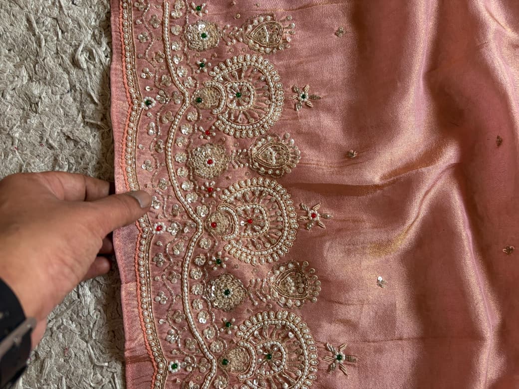 Rekha Ji Inspired Premium Pure Kanchipuram Zari Tissue Silk Saree