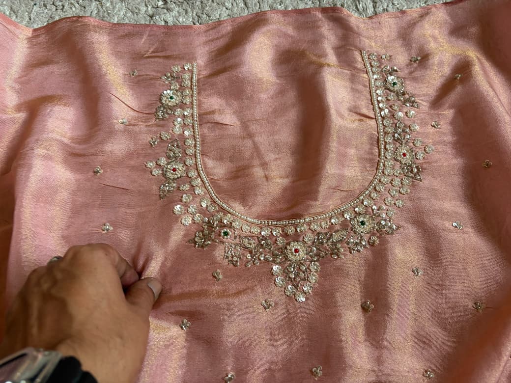 Rekha Ji Inspired Premium Pure Kanchipuram Zari Tissue Silk Saree