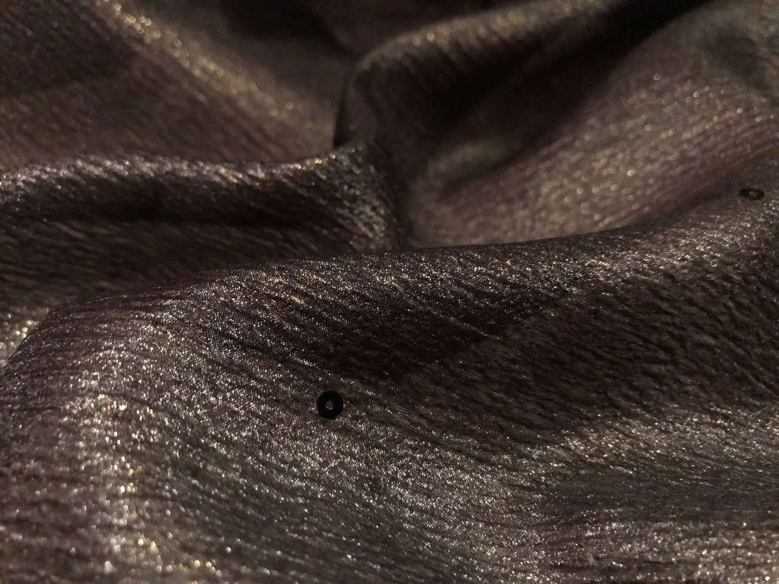 Black Gold Shimmer Premium Pure Crushed Tissue Silk Saree