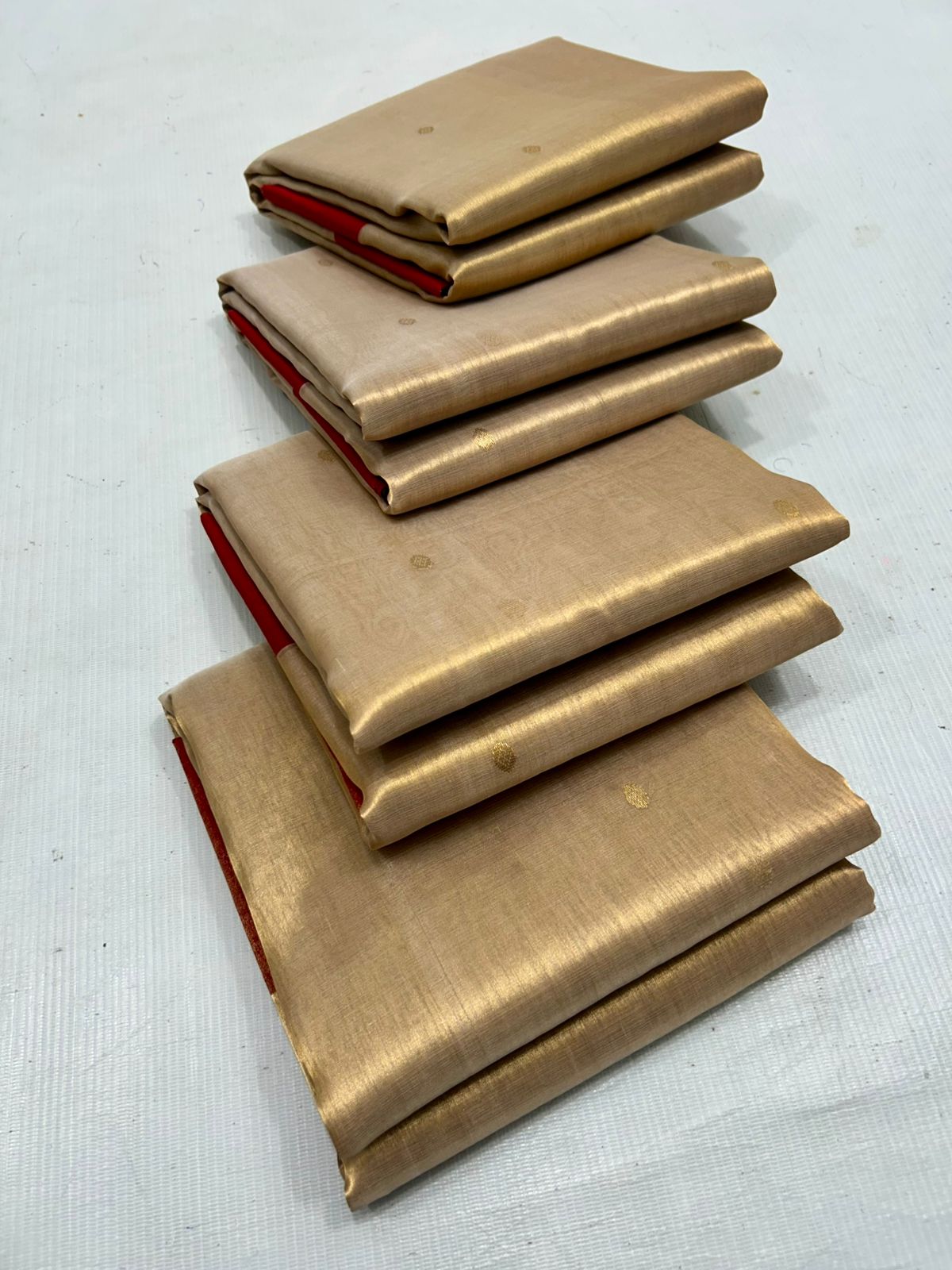 Zari Weaving Tissue Chanderi Handloom Silk Saree