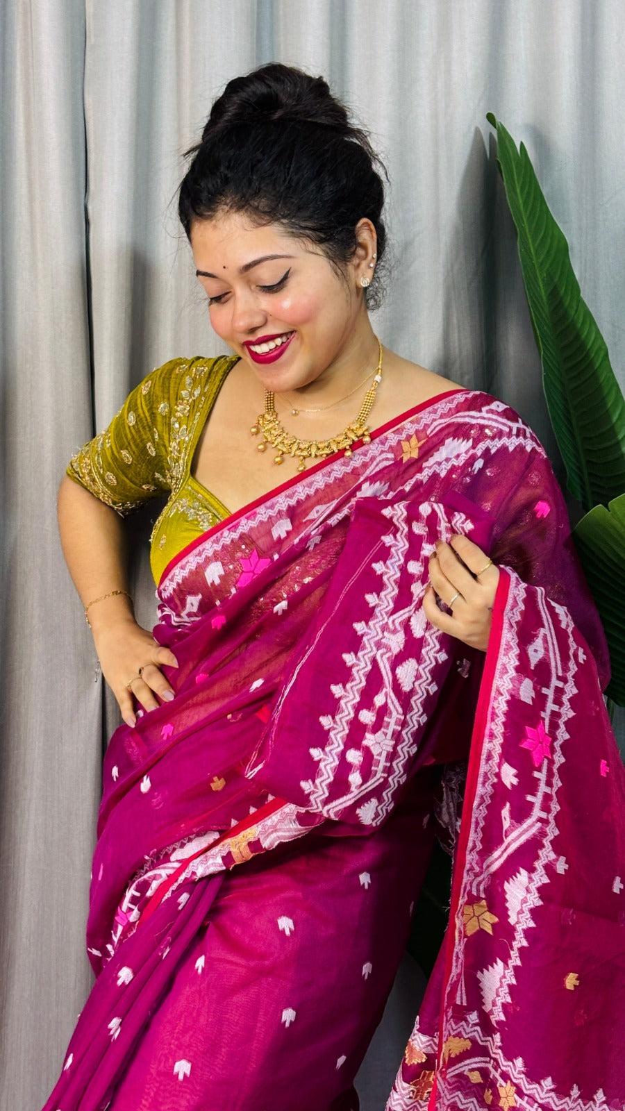 Exclusive Korat Dhakai Jamdani Saree – All-Over Work | Premium Weaving Collection