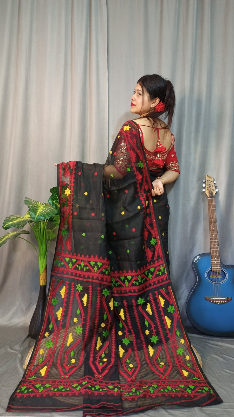 Exclusive Korat Dhakai Jamdani Saree – All-Over Work | Premium Weaving Collection