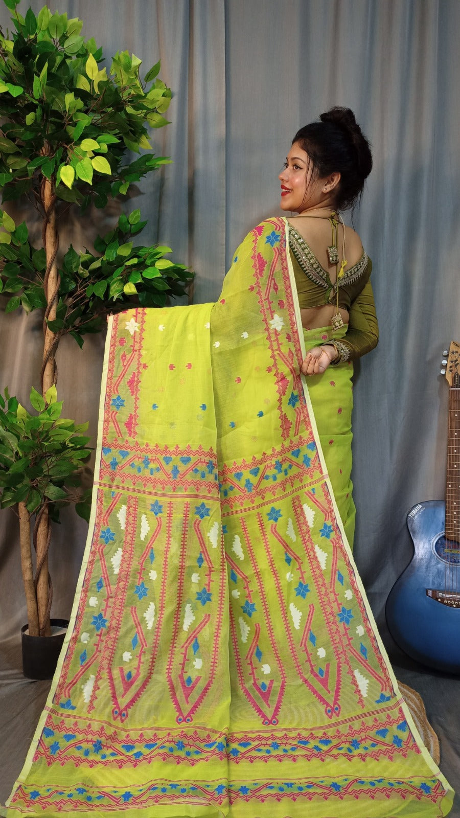 Exclusive Korat Dhakai Jamdani Saree – All-Over Work | Premium Weaving Collection