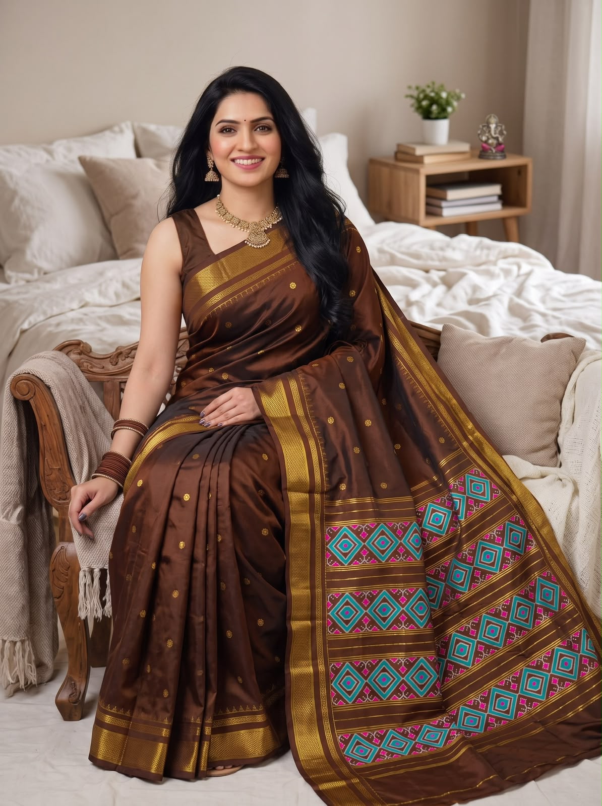 Patola Pallu Irkal Paithani – Premium Katan Silk Saree