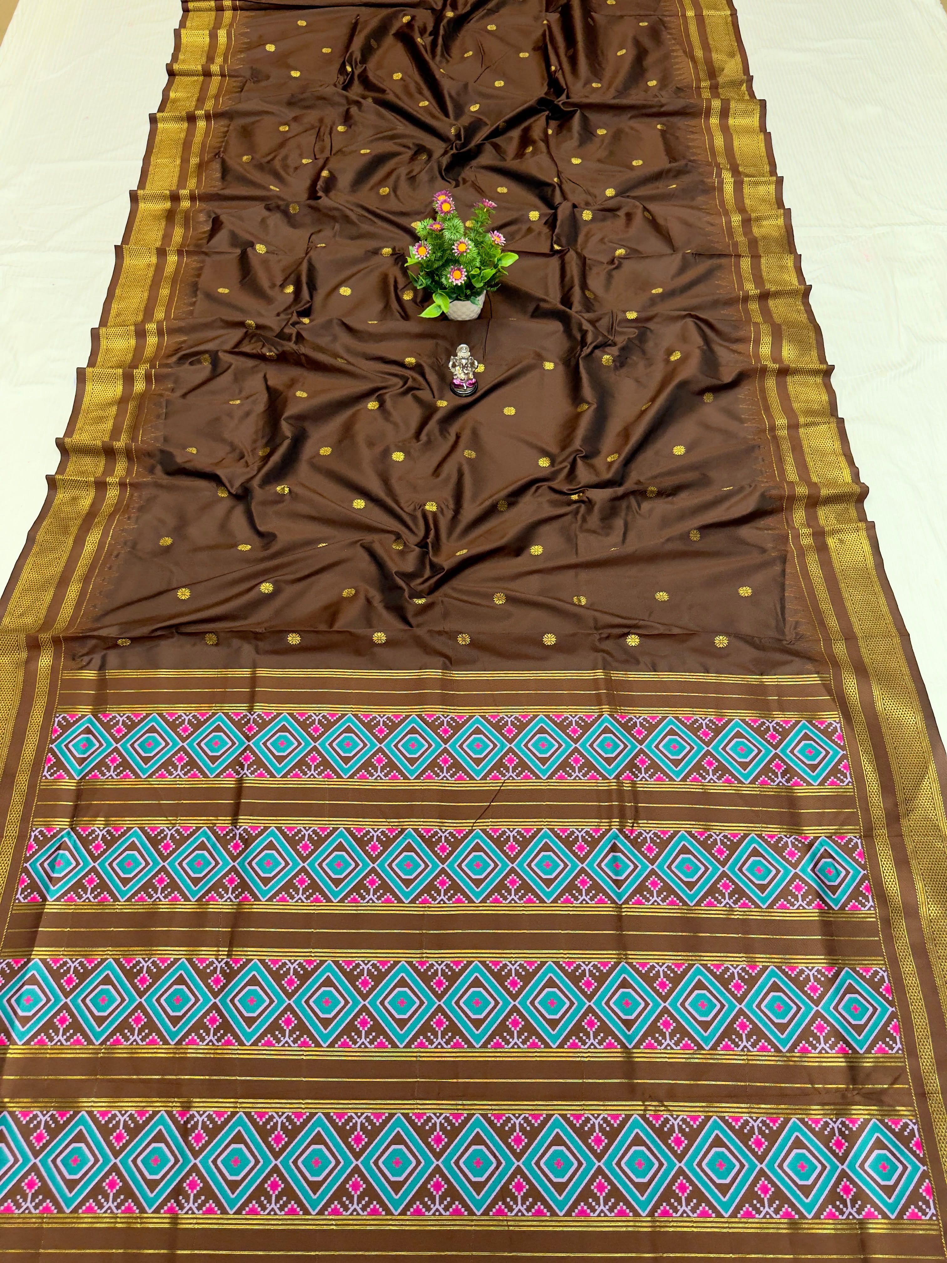 Patola Pallu Irkal Paithani – Premium Katan Silk Saree