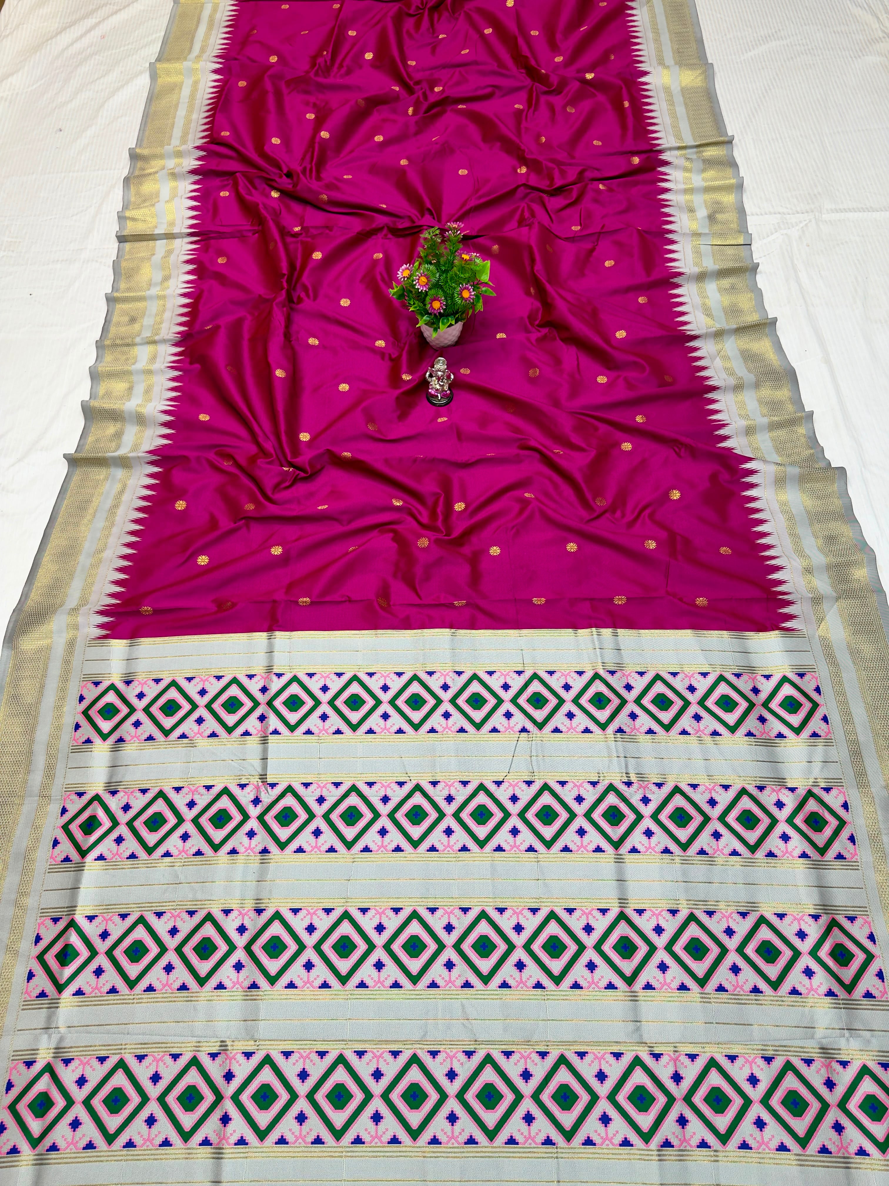 Patola Pallu Irkal Paithani – Premium Katan Silk Saree
