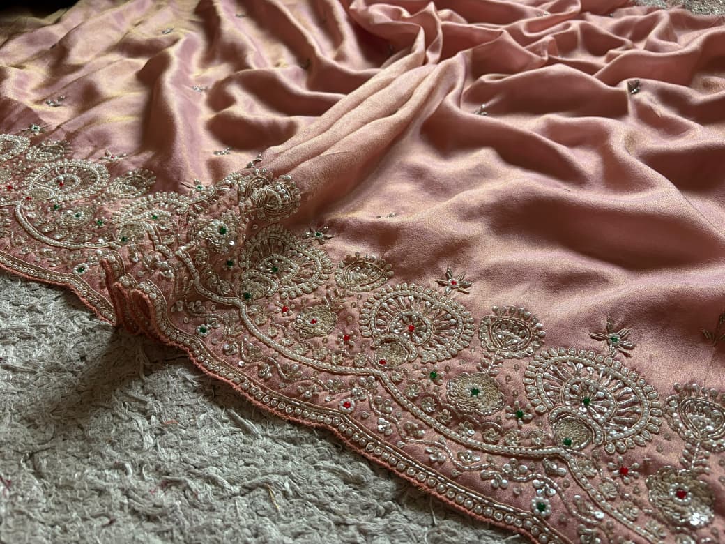 Rekha Ji Inspired Premium Pure Kanchipuram Zari Tissue Silk Saree