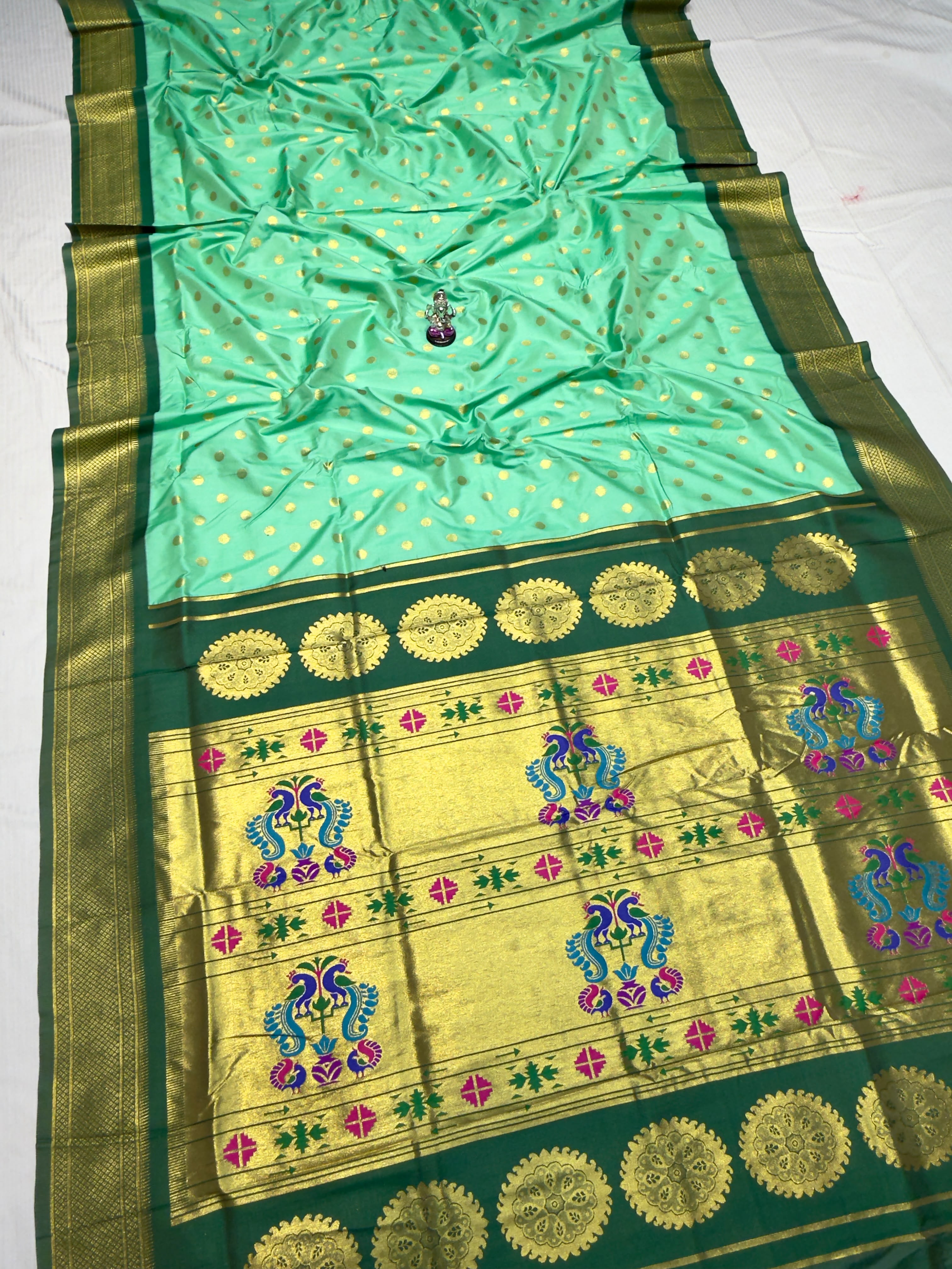 Katan Silk With All-Over Kalanjali Zari Butti