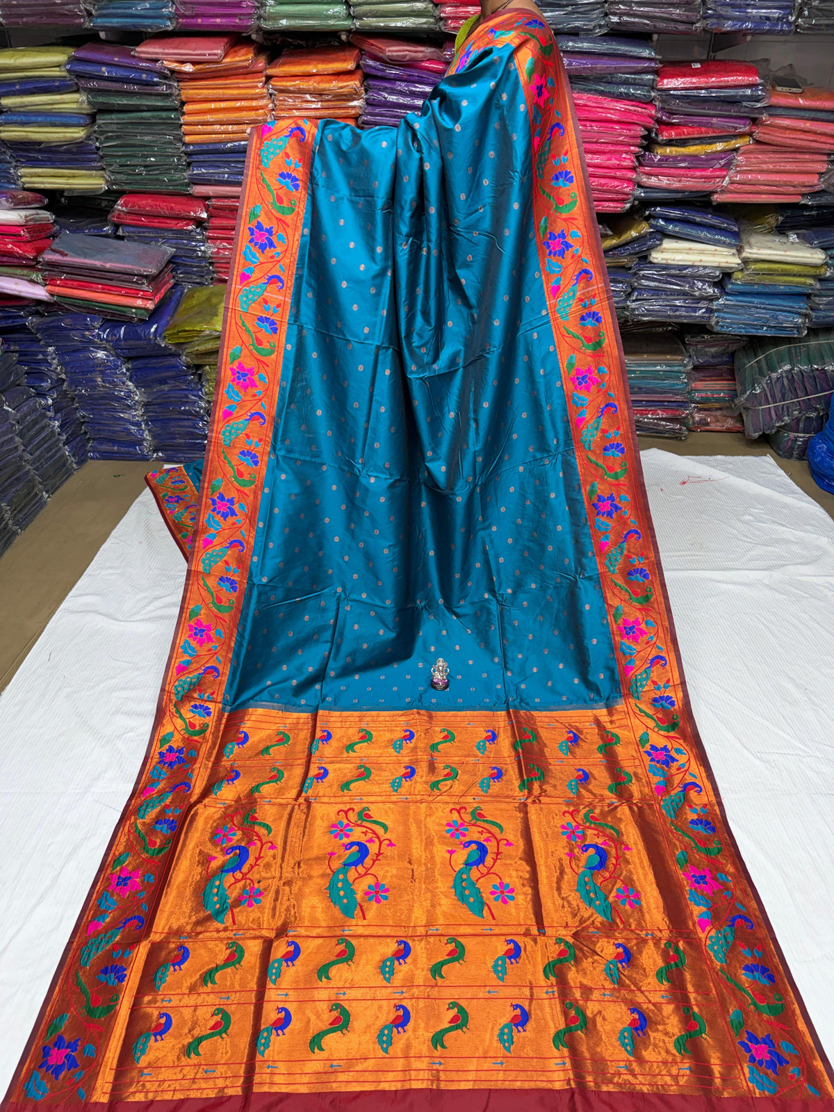 Maharani Pushpaa Paithani – Mor Popat Brocade Silk Saree