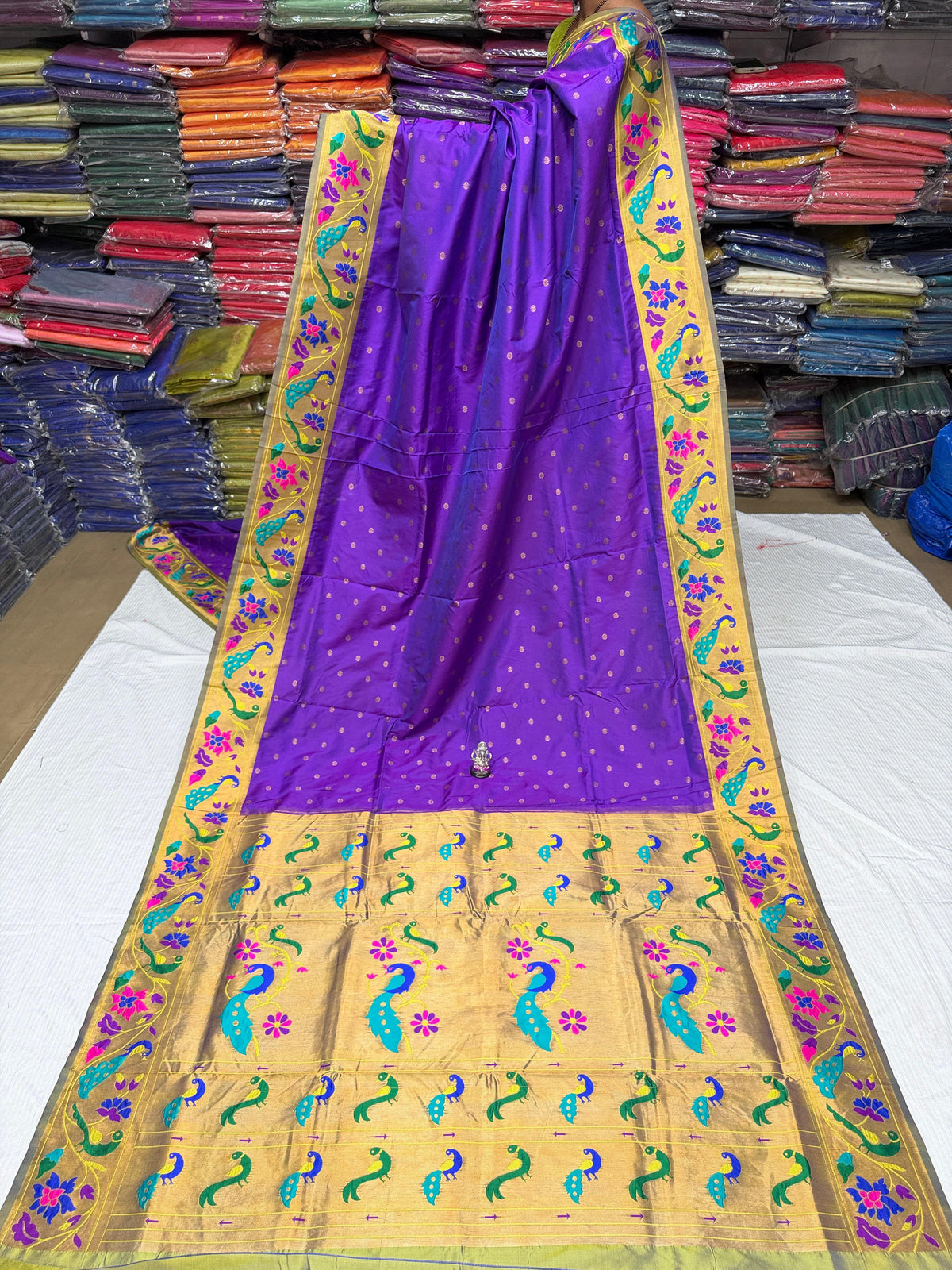 Maharani Pushpaa Paithani – Mor Popat Brocade Silk Saree